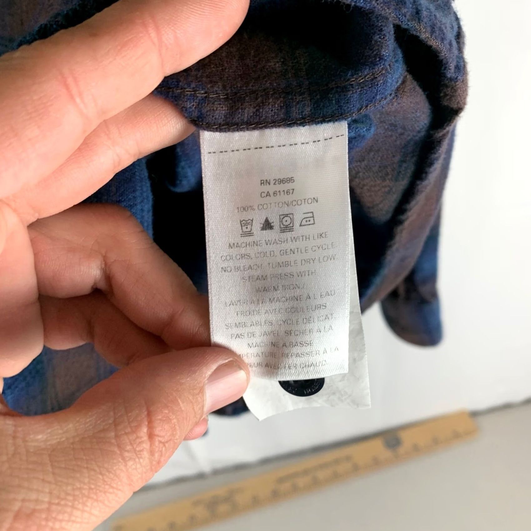Pendleton Pendleton Mason Button Down Shirt Mens XL Blue Brown Plaid Cotton Flannel Size US XL / EU 56 / 4 - 6 Thumbnail