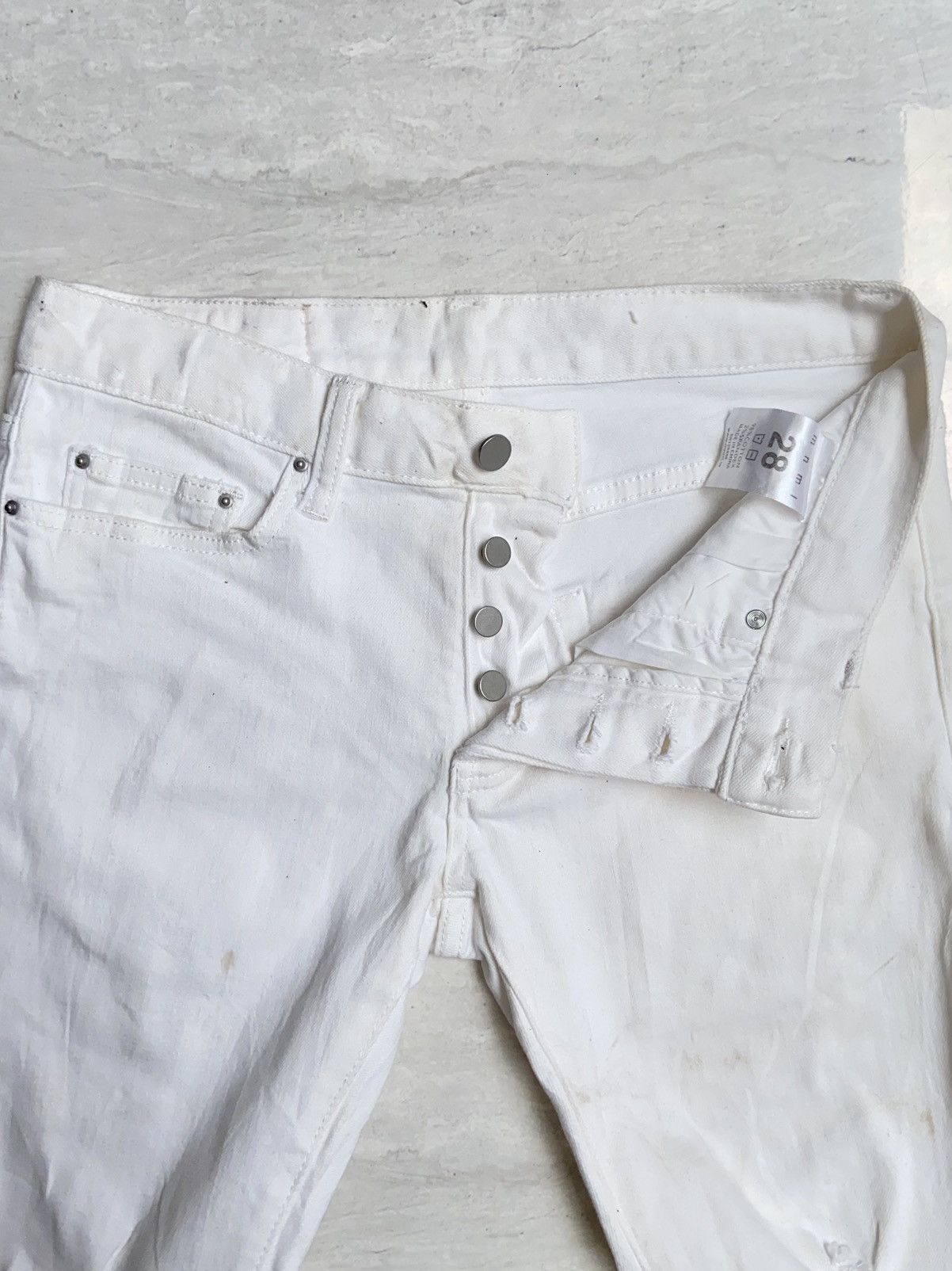 MNML MNML Zipper Skinny White Pants Size US 30 / EU 46 - 9 Thumbnail