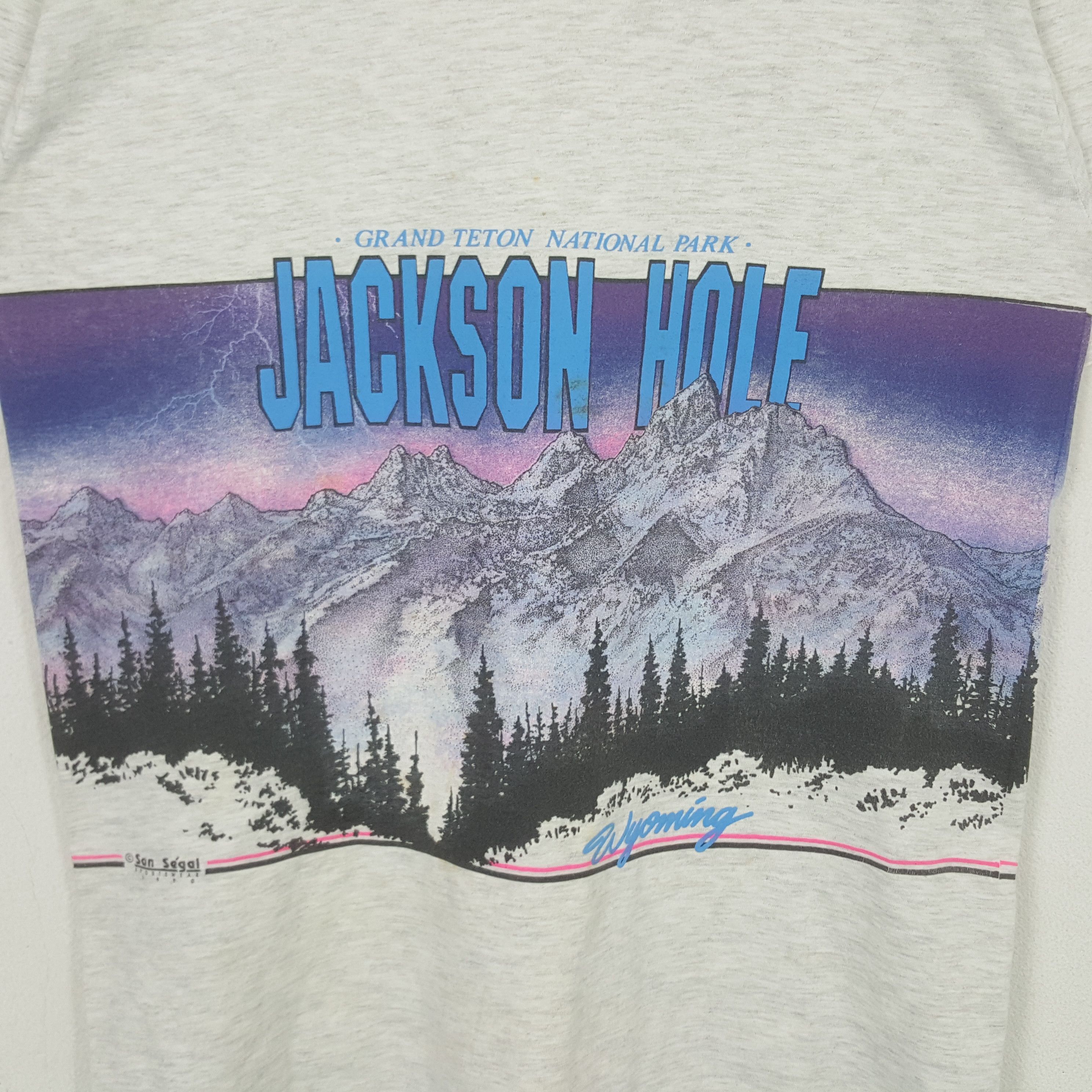 Vintage Vintage Jackson Hole 1990 National Park Promo Tshirt RR27 Size US M / EU 48-50 / 2 - 2 Thumbnail