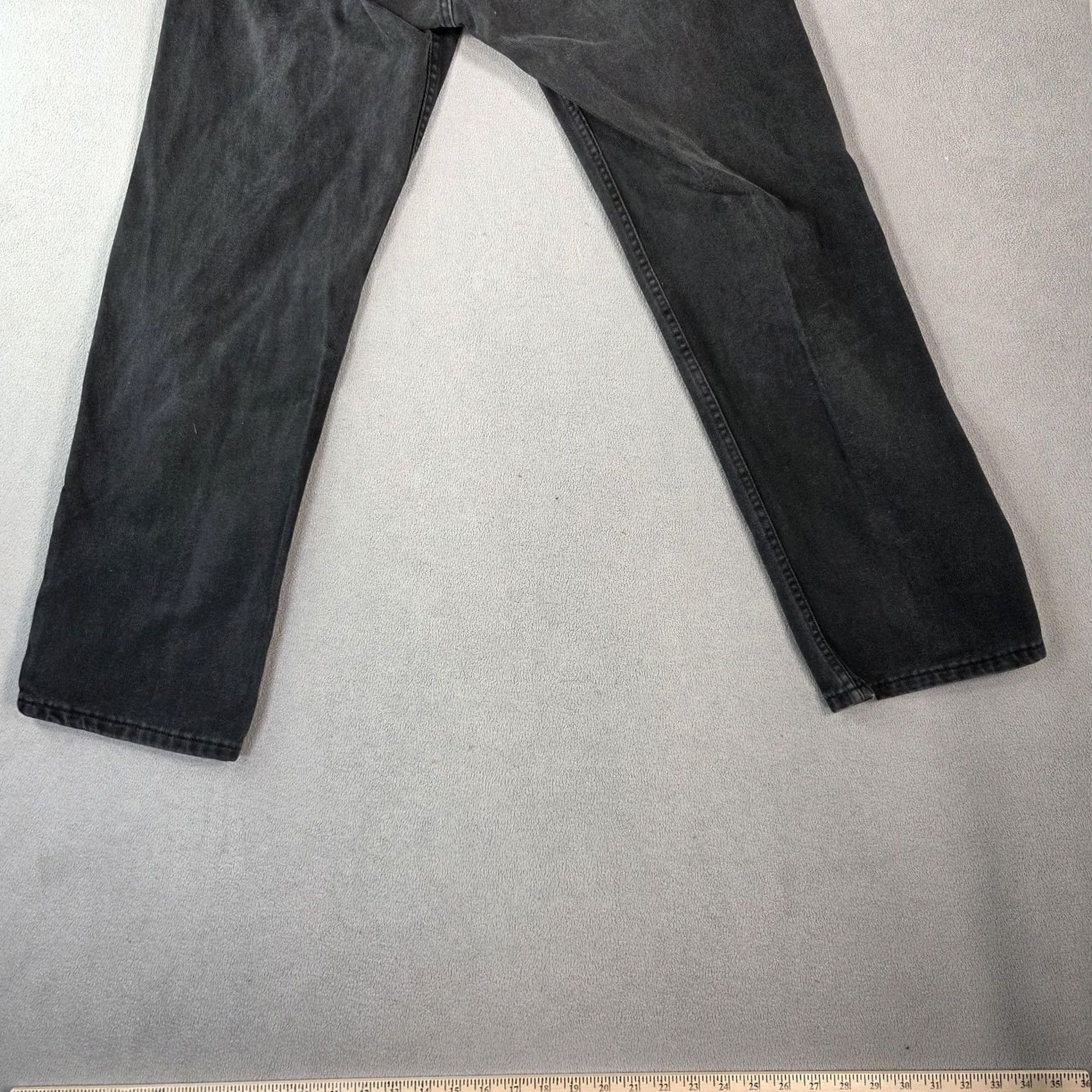 Levi's VINTAGE Levi's 501 Jeans Mens Black Denim Button Fly Made USA 90s 29x30 Fits 29x30 Mens Jeans Black Denim Button Fly 501 90s Vintage Size US 29 - 5 Thumbnail