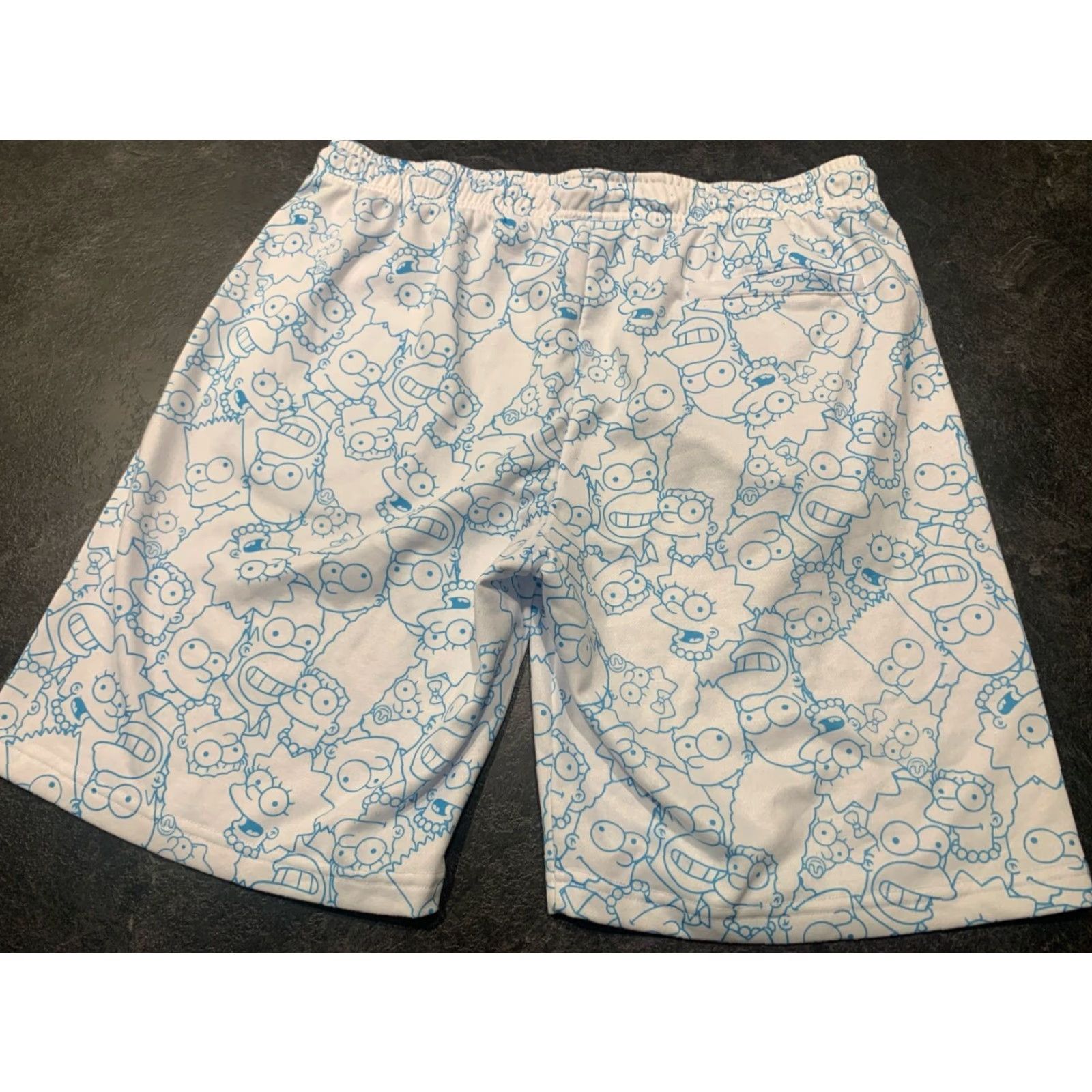 Vintage VINTAGE The Simpsons Sweat Shorts Men 2XL White Graphic 90s Size US 39 - 6 Thumbnail