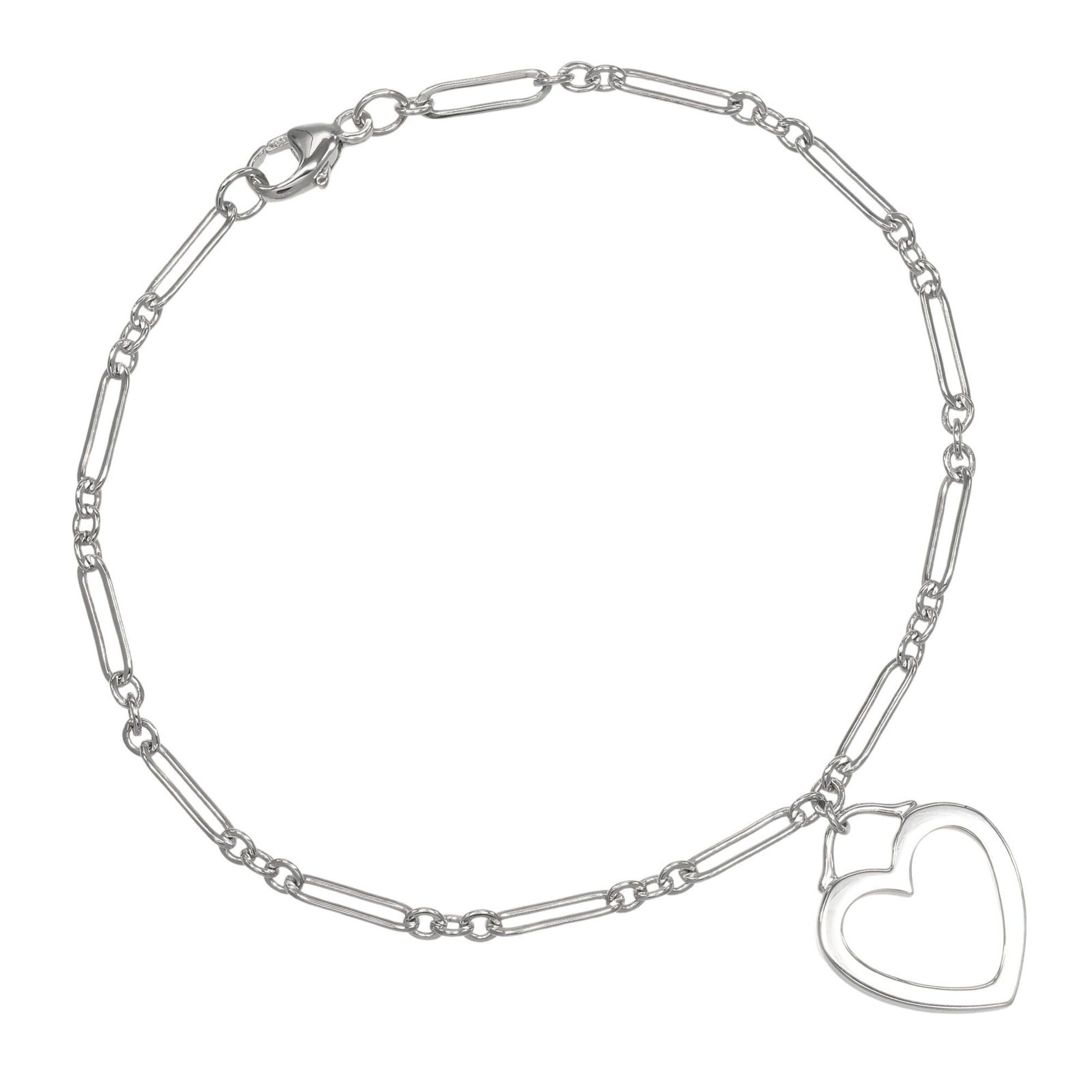 Tiffany & Co. Tiffany & Co. Sentimental Heart Bracelet, 18K White Gold, Approx. 4.37g Size ONE SIZE - 1 Thumbnail