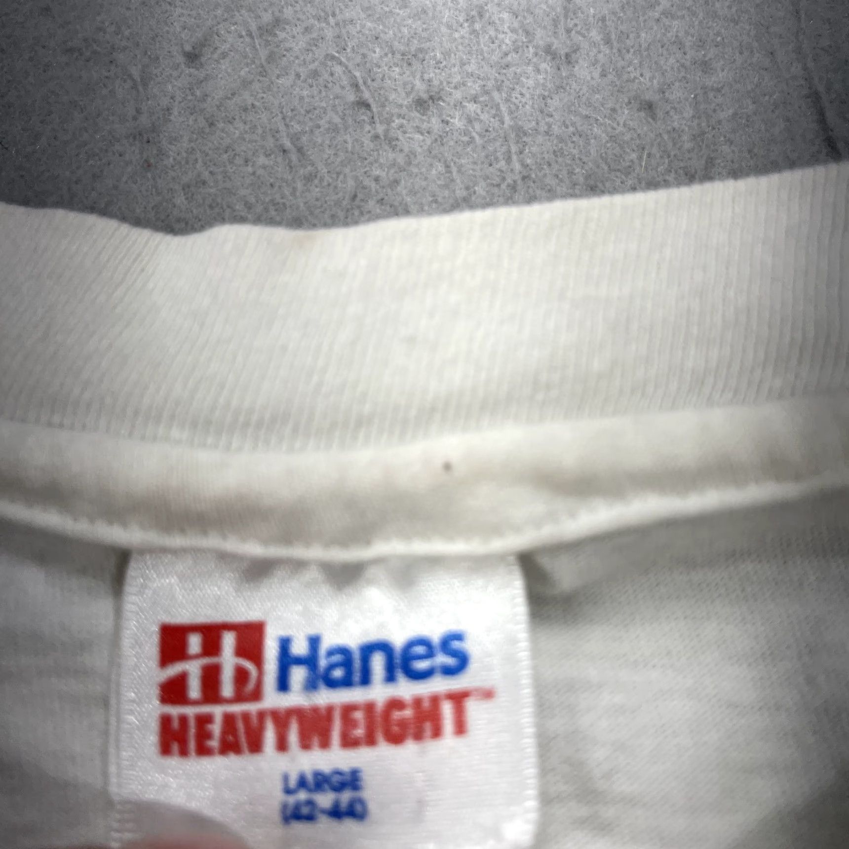 Hanes VINTAGE Nike Shirt Mens Large White Hanes Single Stitch Surf Beach 90s Size US L / EU 52-54 / 3 - 7 Thumbnail