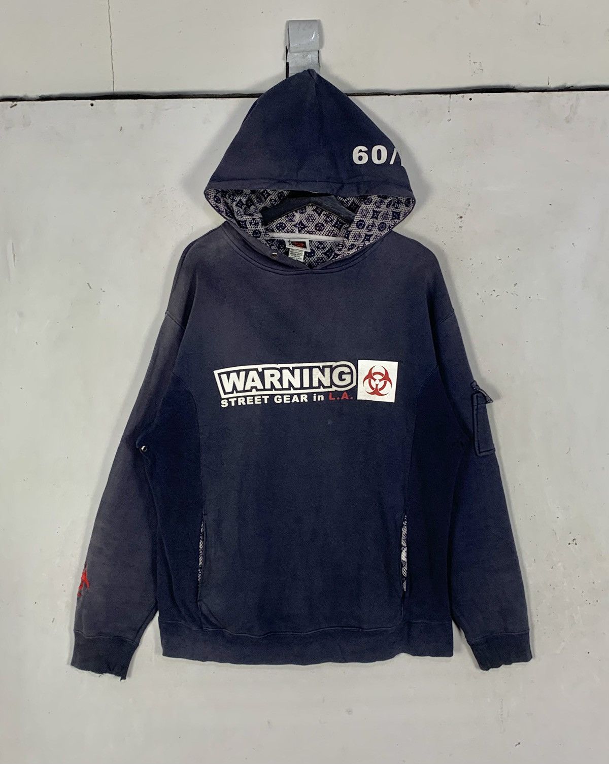 Vintage Vintage warning Street Gear Streetwear hip hop Hoodies Size US M / EU 48-50 / 2 - 2 Thumbnail