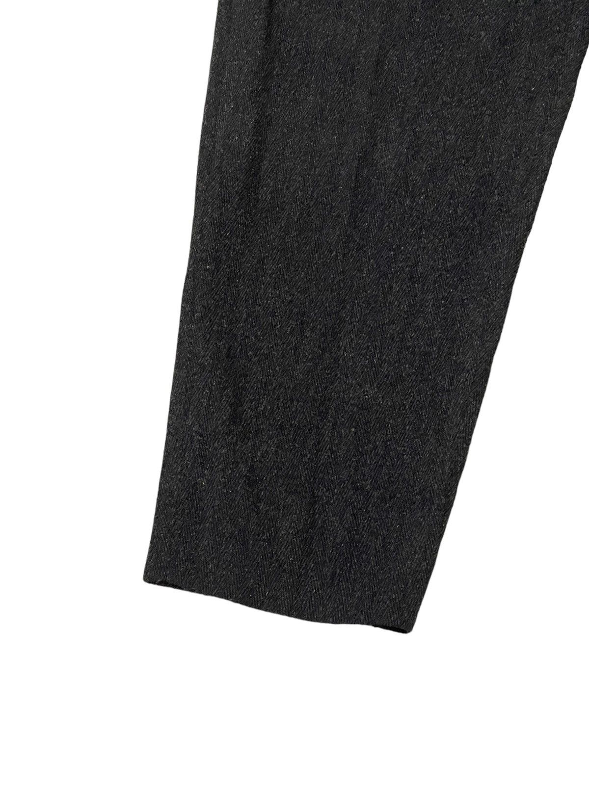 Comme des Garcons Vtg 90s CDGH Herringbones Wide Wool Trouser Tapered 6🟦5 Size US 29 - 6 Thumbnail