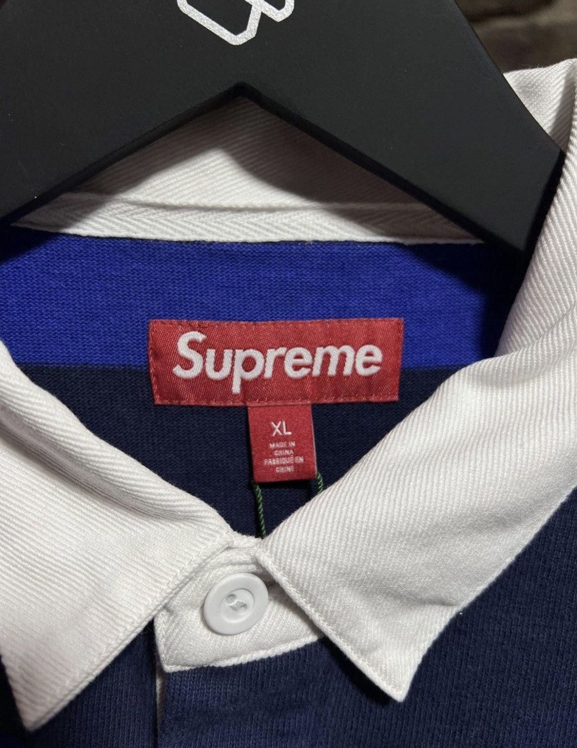 Supreme Supreme Stripe Rugby Size US XL / EU 56 / 4 - 3 Thumbnail