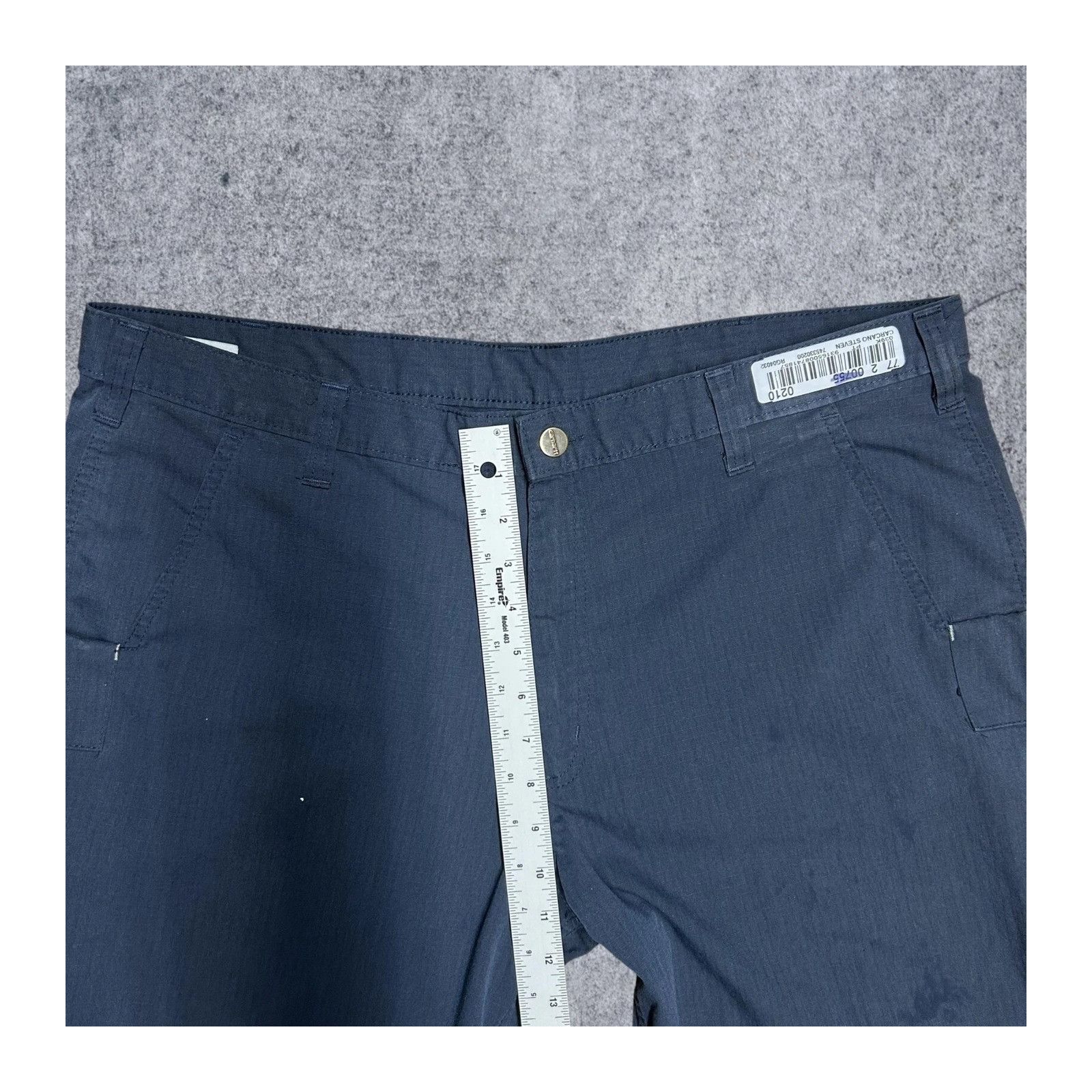 Carhartt Carhartt Mens 40x32 Flex Fit Work Pants (74533-20) Navy Blue Size US 40 / EU 56 - 4 Thumbnail