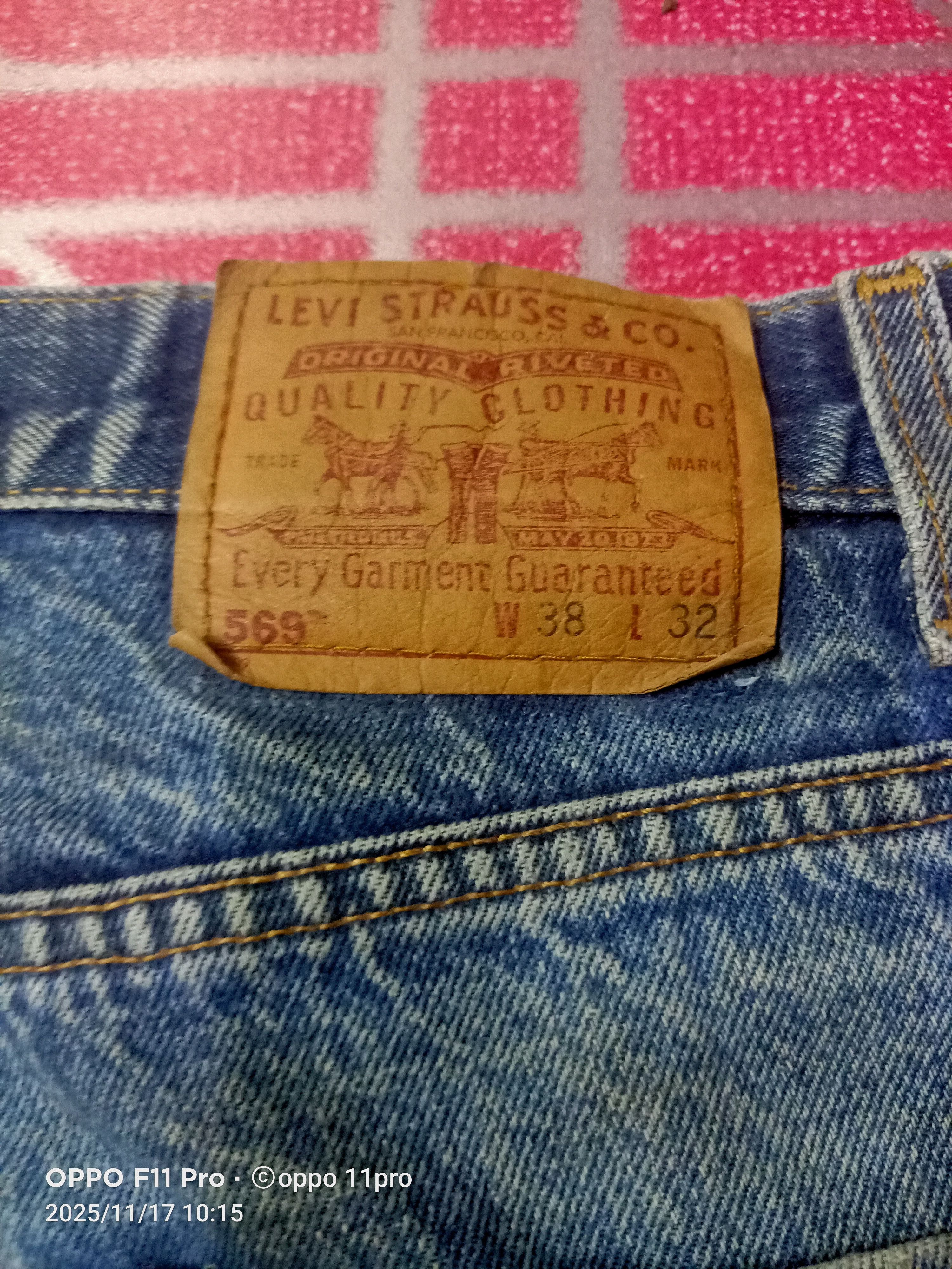 Levi's 🌟Levis 90s Vintage 569 Straight Loose Fit Jeans 🌟 Size US 38 / EU 54 - 4 Thumbnail