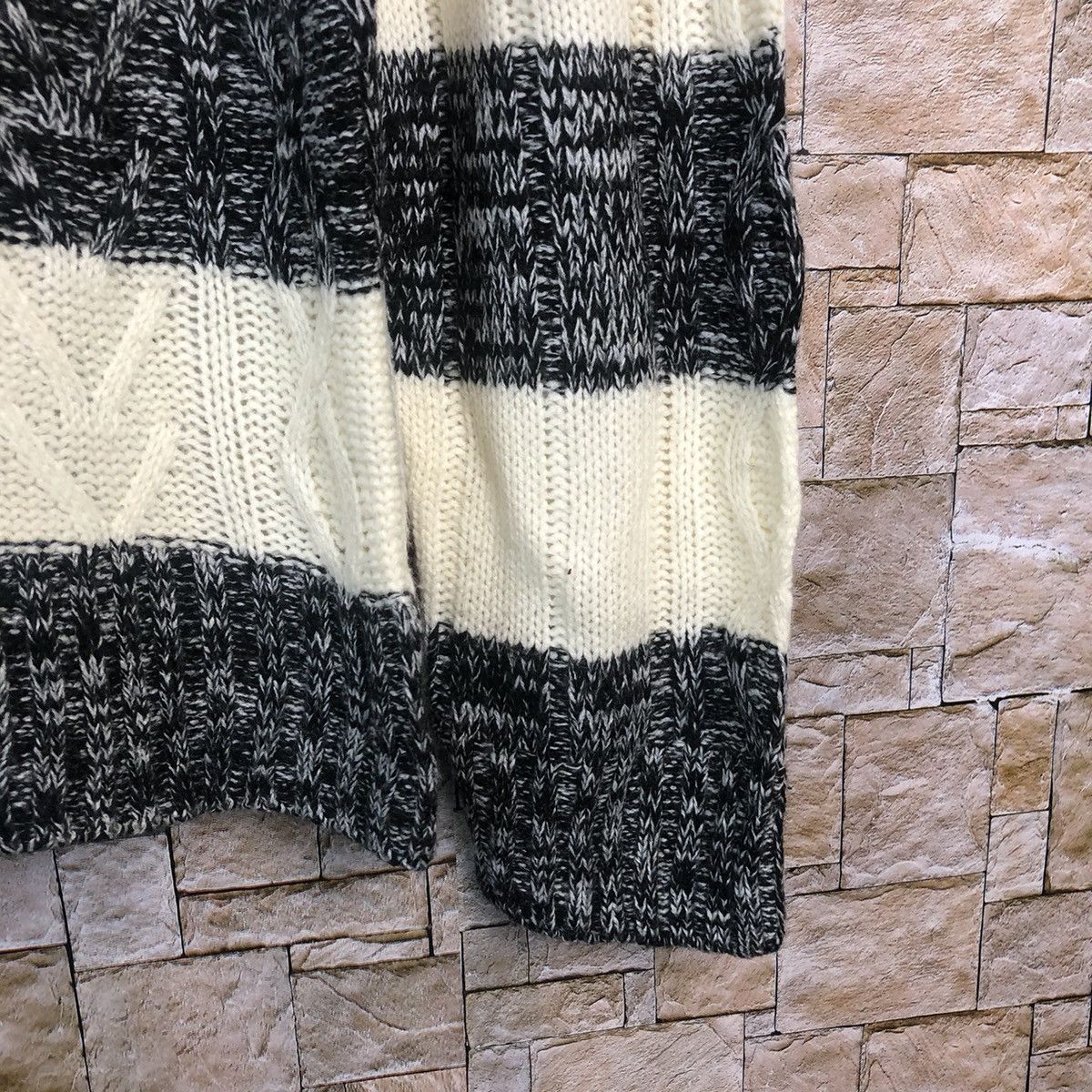 Homespun Knitwear × Japanese Brand × Solid and Striped Lock Heaven Stripe Knitwear like kurt cobain #A190 Size M / US 6-8 / IT 42-44 - 8 Thumbnail