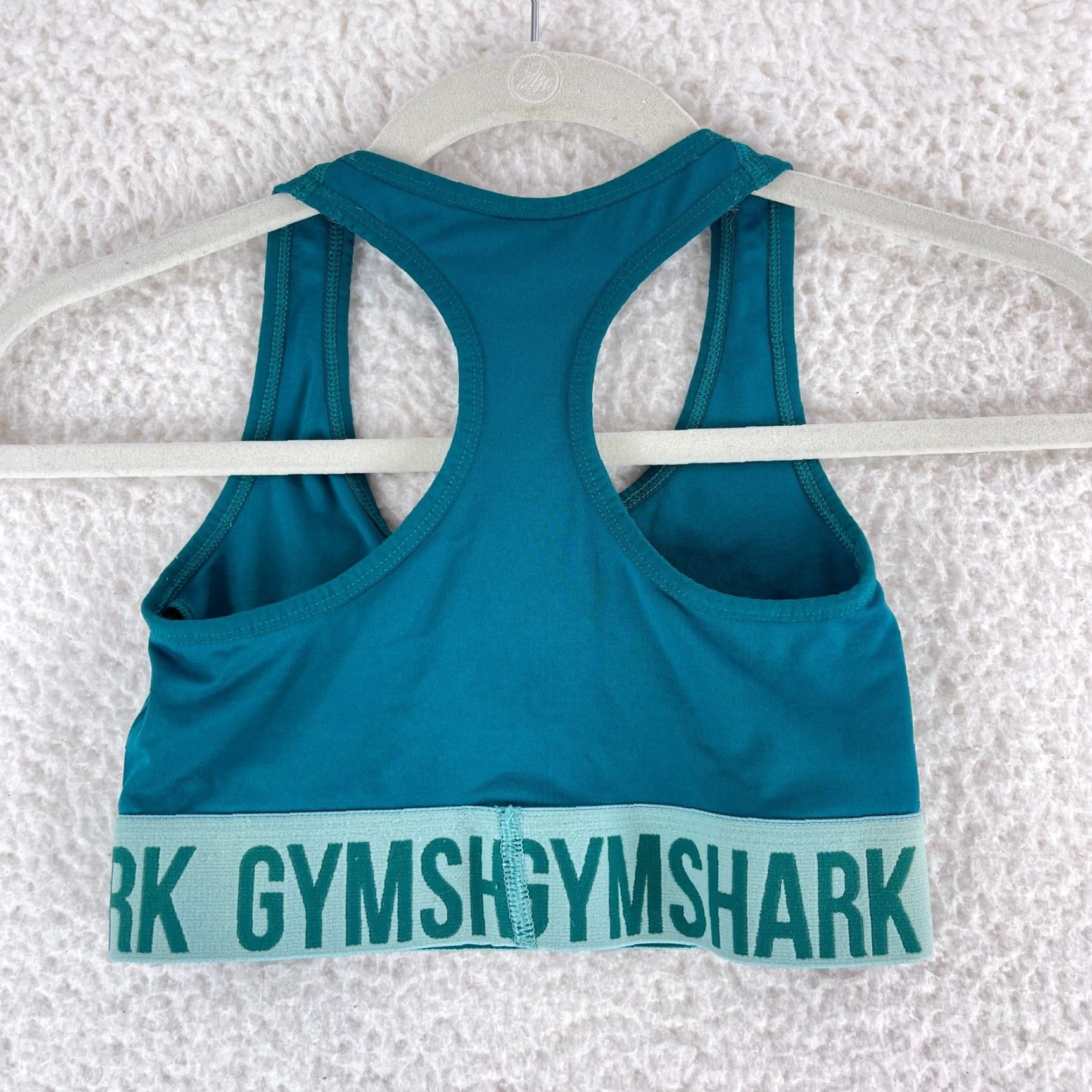 Gymshark Gymshark Sports Bra Womens XS Aqua Green Pullover Racerback Athletic Gym Size XS / US 0-2 / IT 36-38 - 6 Thumbnail
