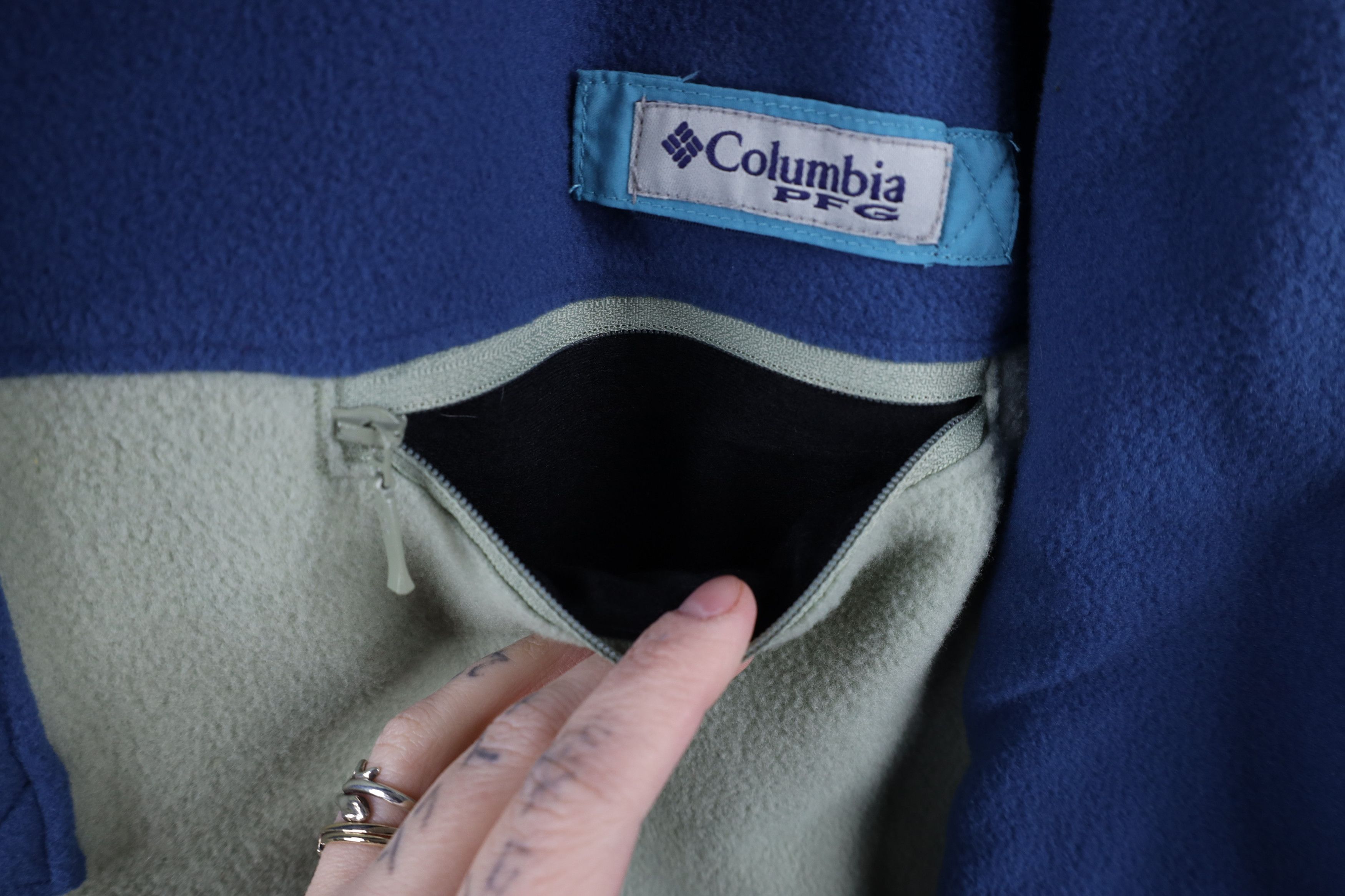 Columbia Columbia PFG Color Block Snap Button Fleece Pullover Sweater Size US XL / EU 56 / 4 - 8 Thumbnail