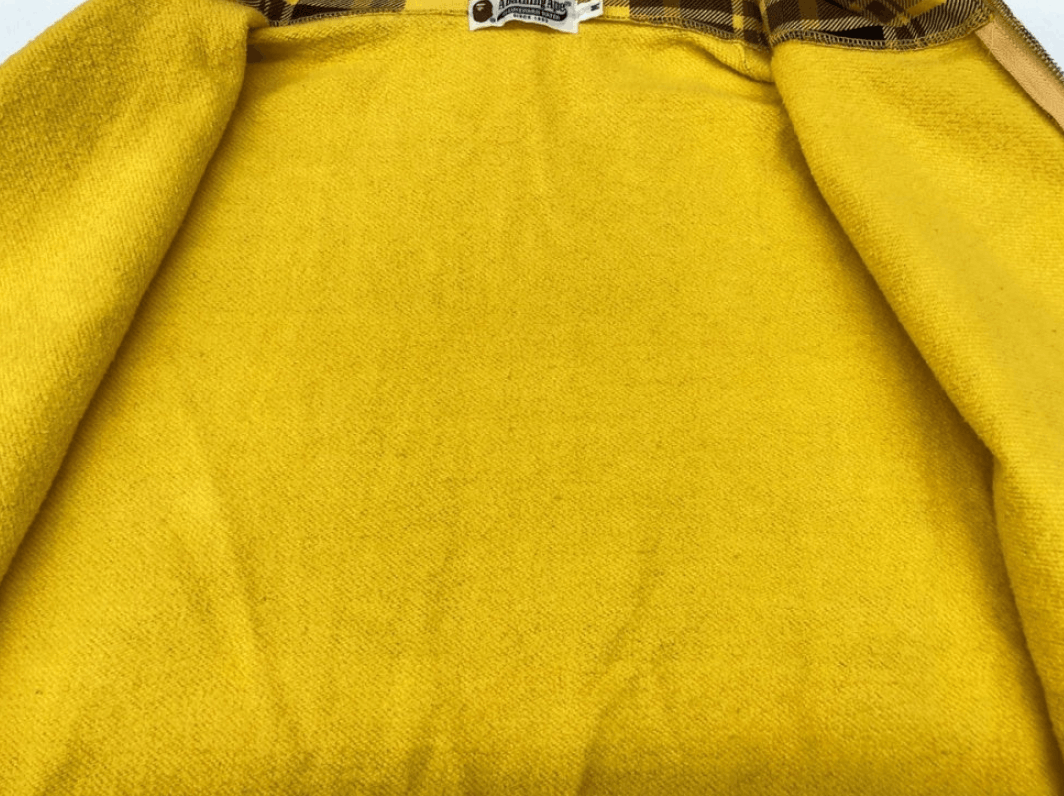 Bape Y2K Bape Yellow Black Plaid Zip Hoodie M Size US M / EU 48-50 / 2 - 8 Thumbnail