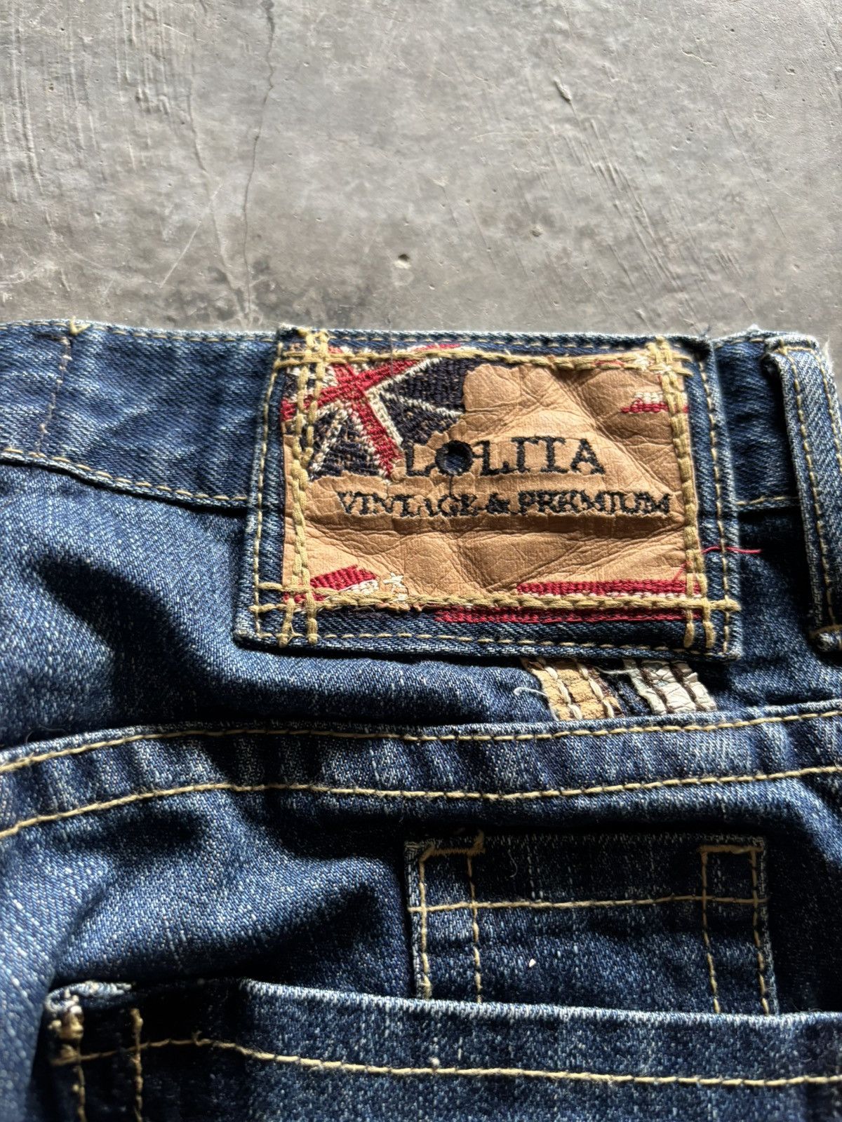 Japanese Brand y2k rusty lolita union jack japanese jeans distressed style Size US 32 / EU 48 - 18 Thumbnail