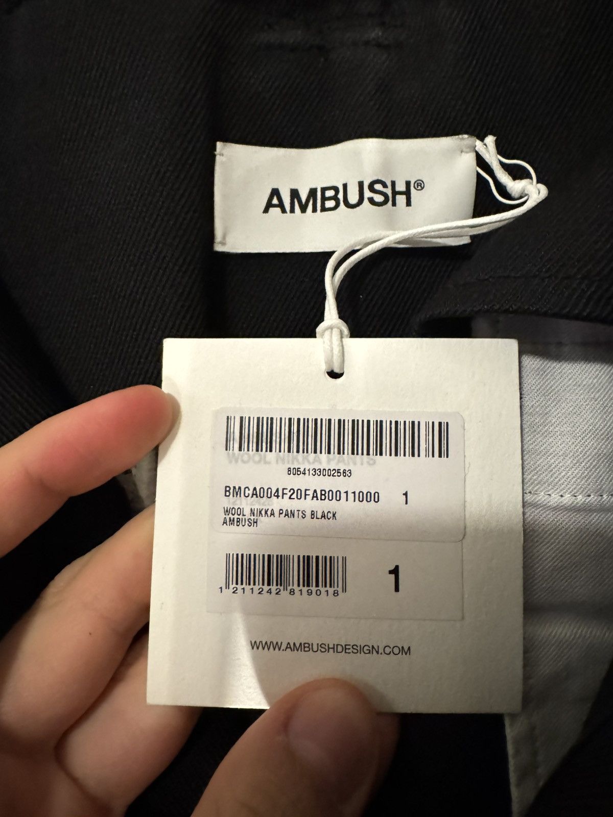 Ambush Design Wool Nikka Pants black Japan / japanese workwear silhouette Size US 30 / EU 46 - 7 Thumbnail