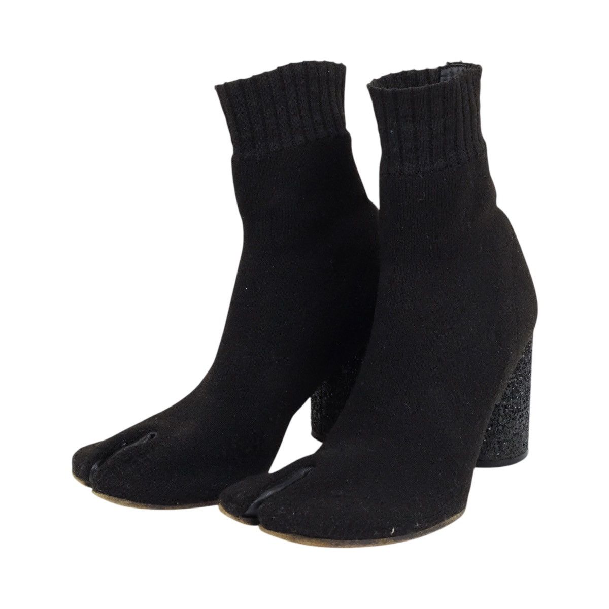 Maison Margiela Knit Sock Glitter Heel Tabi Size US 8 / IT 38 - 3 Thumbnail
