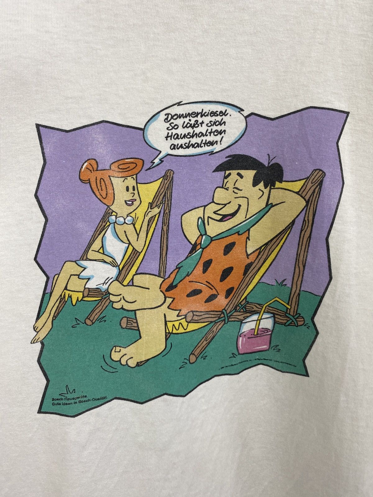 Cartoon Network 🇺🇸 Vintage 1997 The Flintstones Retro T-Shirt Rare Hype Y2K Size US XL / EU 56 / 4 - 4 Thumbnail