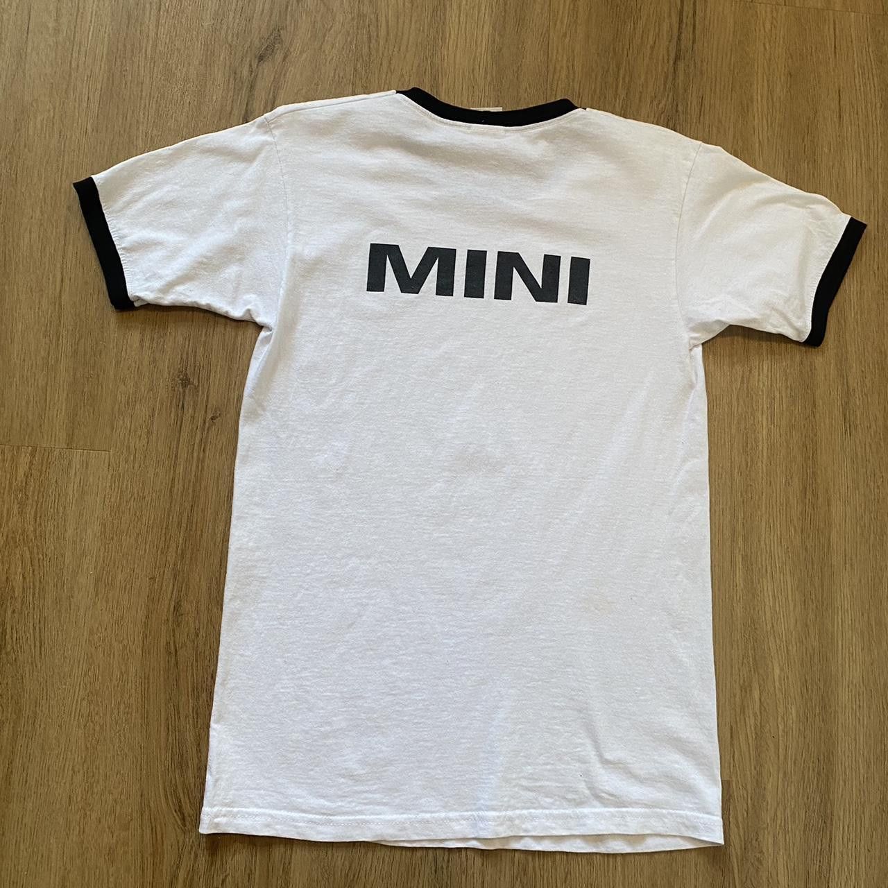 Fruit Of The Loom White vintage Mini logo ringer tee car y2k Size US S / EU 44-46 / 1 - 2 Thumbnail