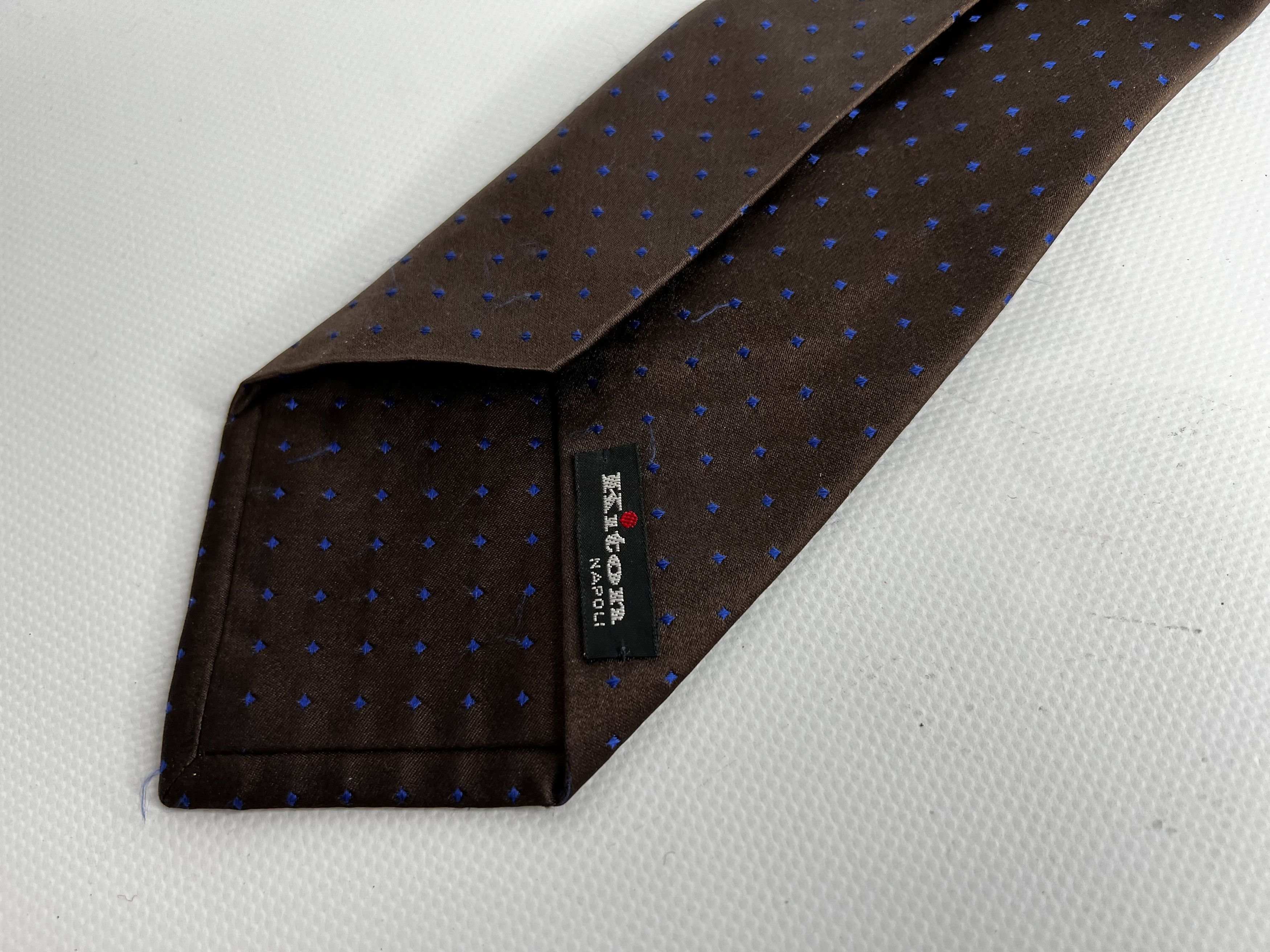 Kiton VINTAGE KITON NAPOLI SILK TIE GEOMETRIC MADE IN ITALY Size ONE SIZE - 3 Thumbnail