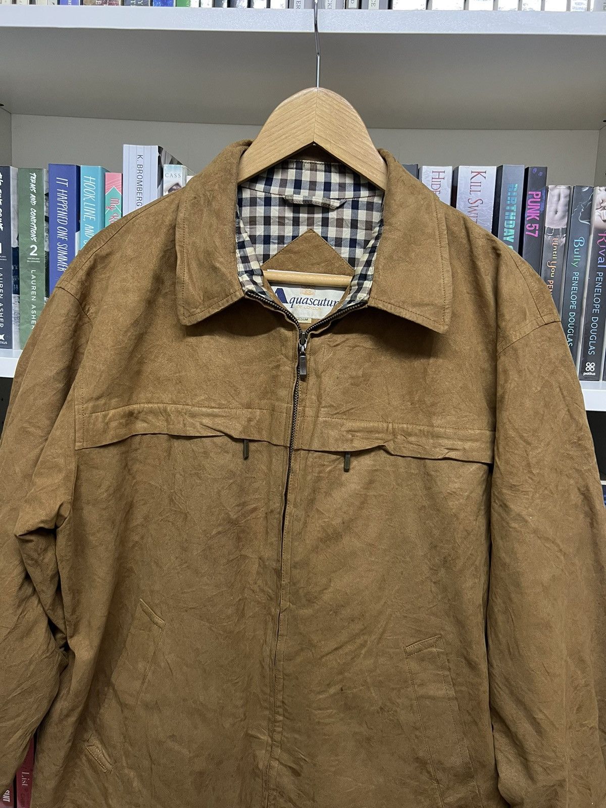 Aquascutum Aquascutum London Suede Leather Jacket Size US M / EU 48-50 / 2 - 2 Thumbnail