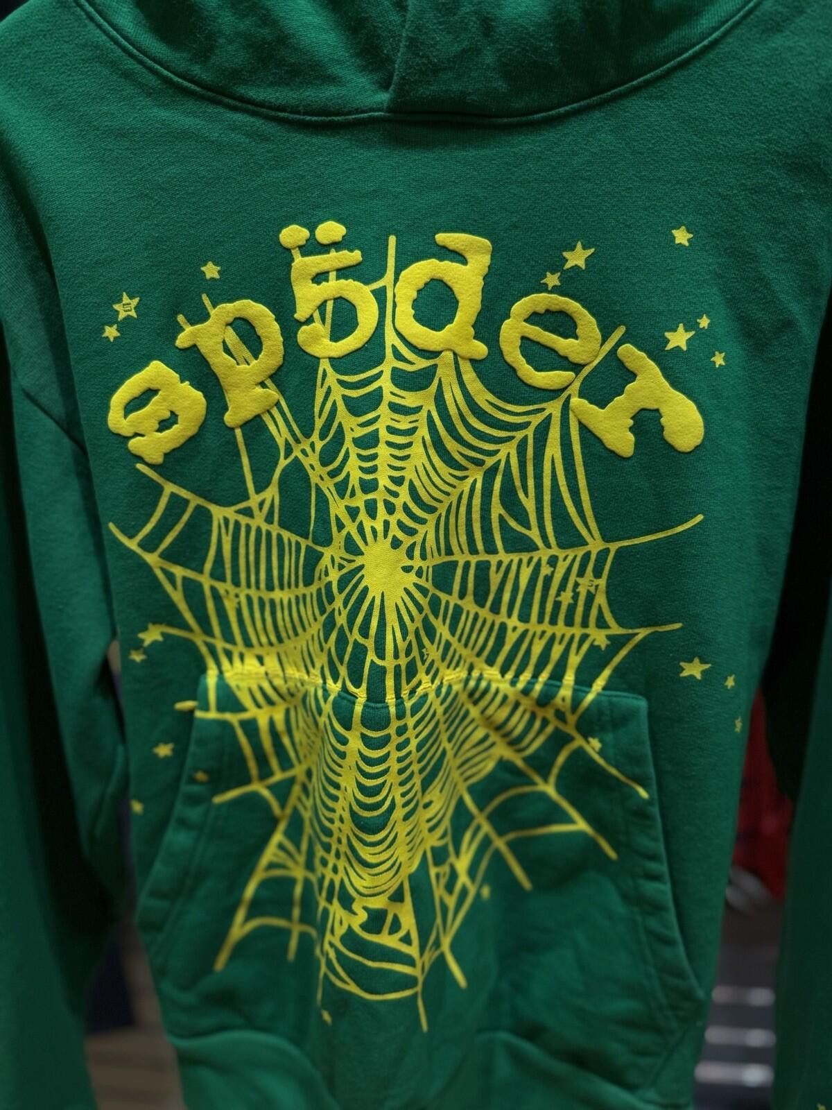 Sp5der Sp5der Green Yellow Pullover Hoodie (Small) 100% Authentic Size US S / EU 44-46 / 1 - 3 Thumbnail