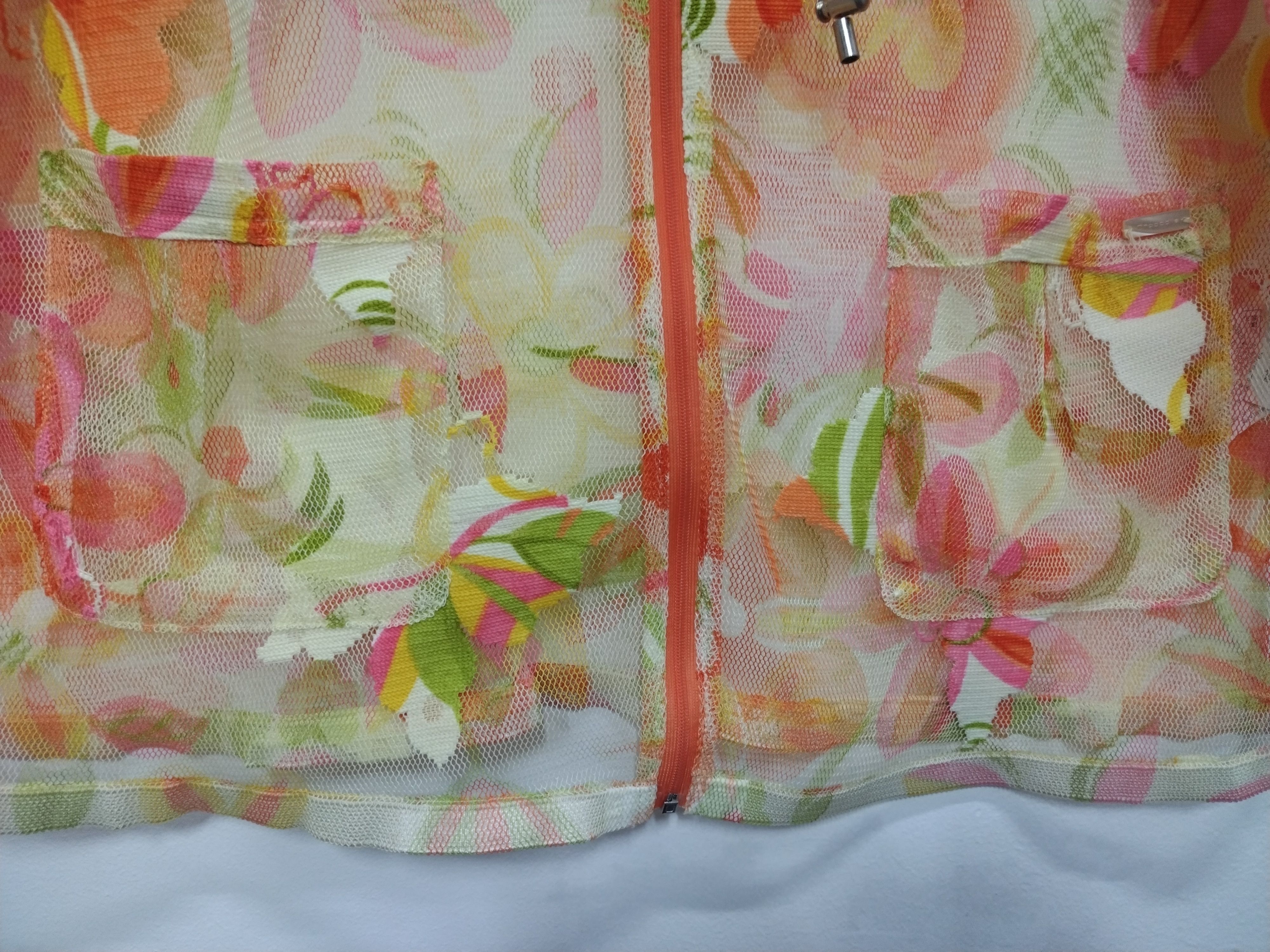 Other AWESOME CROCODILE LADIES ZIPPER MESHTOP NICE FLORAL JACKET Size L / US 10 / IT 46 - 11 Thumbnail