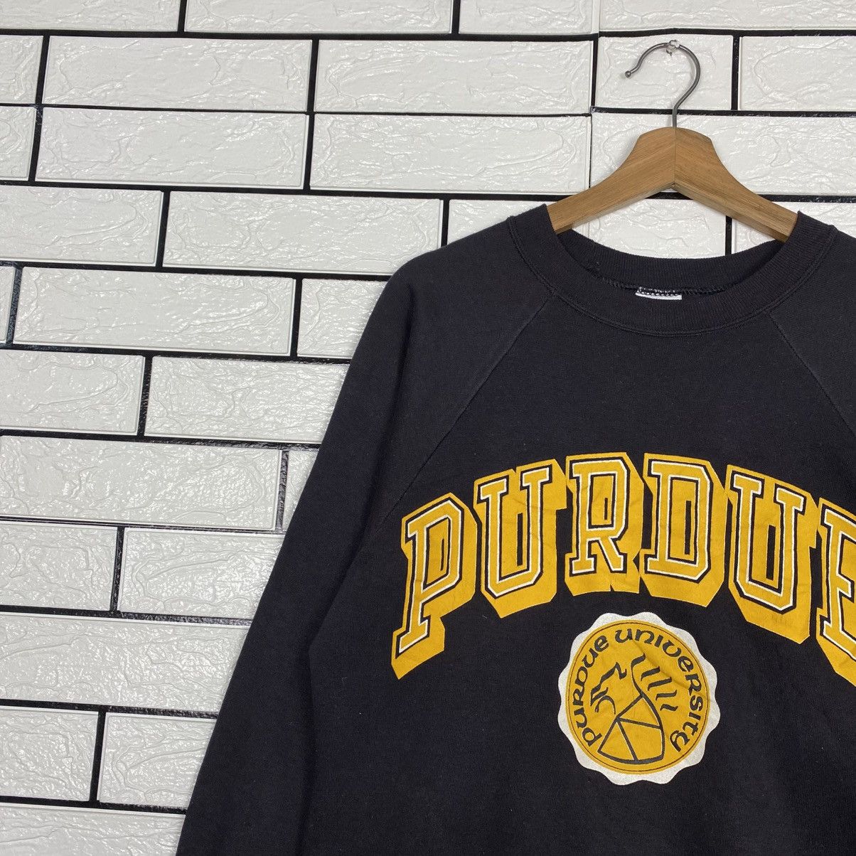 Vintage 📌Vintage Jumper Sweatshirt Signal USA Purdue University Size US L / EU 52-54 / 3 - 8 Thumbnail