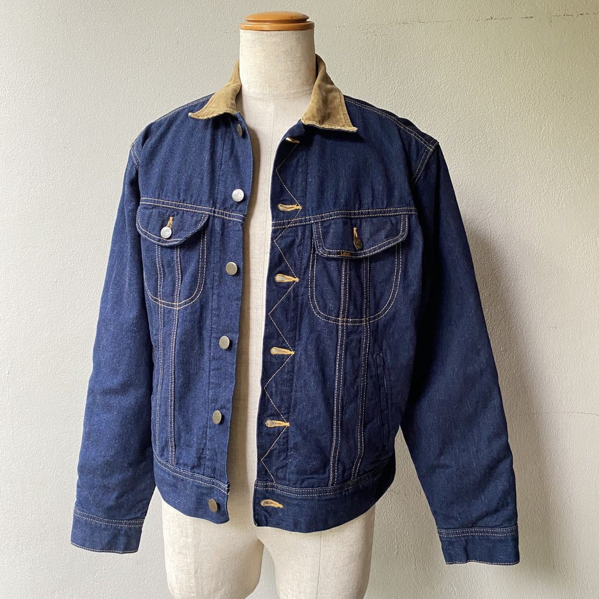Lee Lee Storm Rider Denim Jacket with Brown Corduroy Collar Size US L / EU 52-54 / 3 - 3 Thumbnail