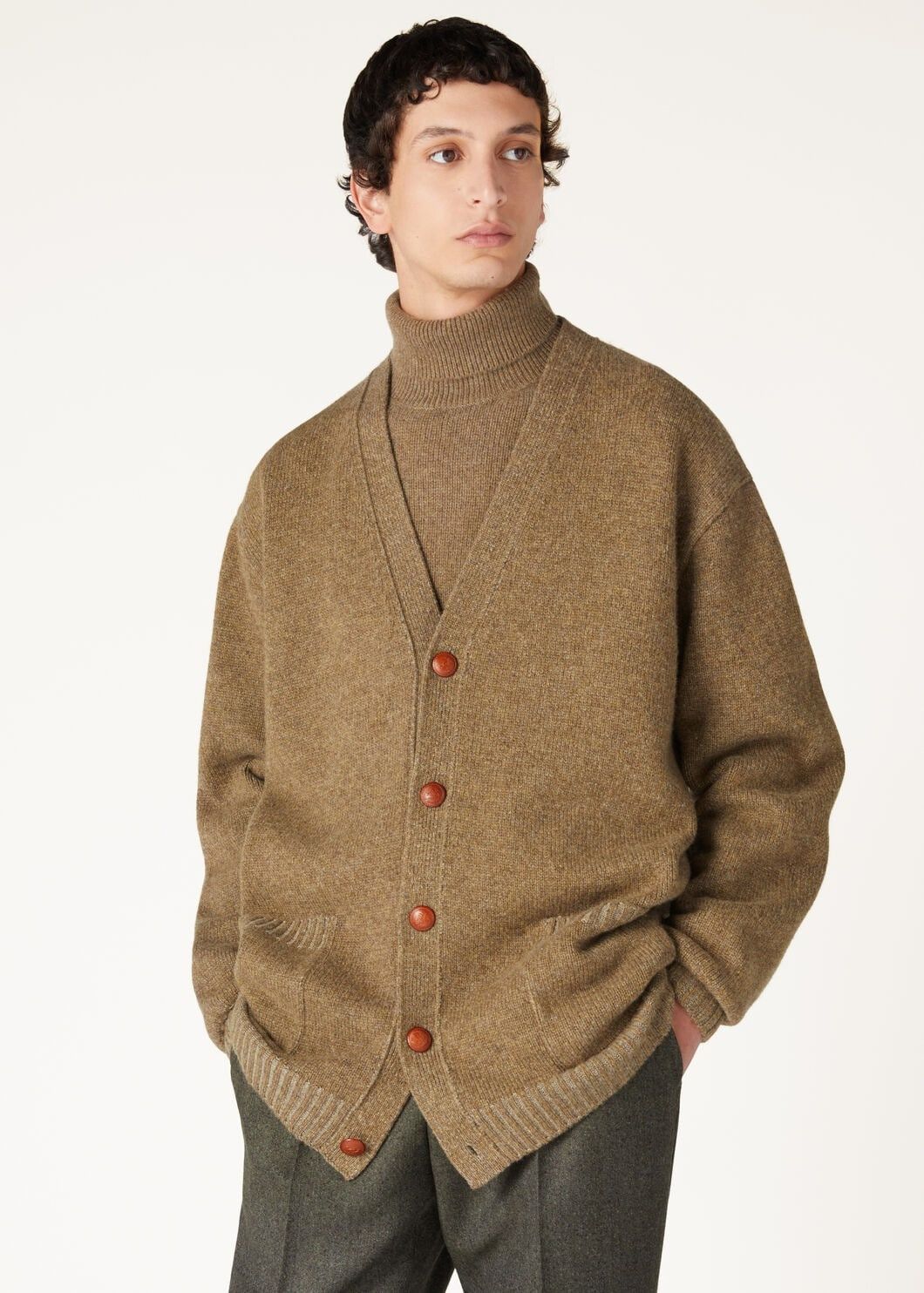 Loro Piana o1w1db10725 FAO6900 Pastore Cardigan in Brown Size US XL / EU 56 / 4 - 4 Thumbnail