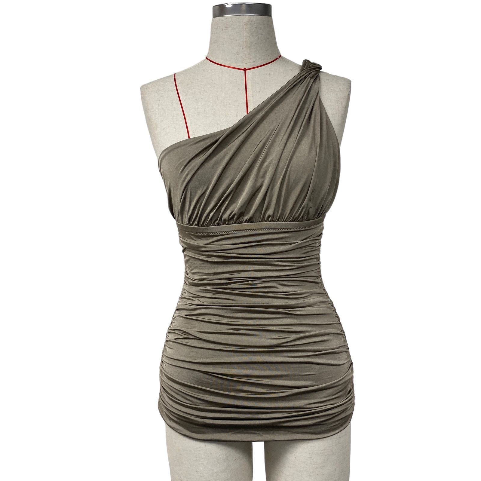 J.Crew J.Crew Womens Size 4 Ruched One Shoulder Swimsuit Size S / US 4 / IT 40 - 1 Thumbnail