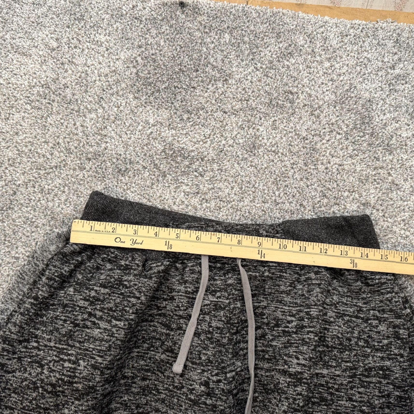 Vintage Chams Sweatpants Mens Large Gray Fleece Joggers Drawstring Waist Athletic Pants Casual Comfort Mens L Sweatpants Size US 33 - 6 Thumbnail