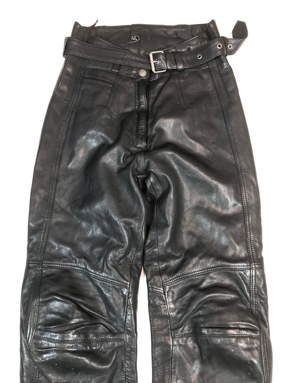 Other Vintage Rare Moto Biker Leather Pants Size US 29 - 3 Thumbnail