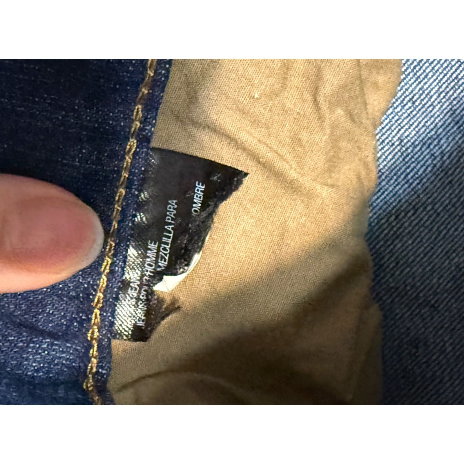 Vintage Kirkland Signature Jeans Men's 36x32 Blue Denim Straight Leg Dark Wash Pockets 5-Pocket Design Regular Inseam 32 Size US 36 / EU 52 - 7 Thumbnail
