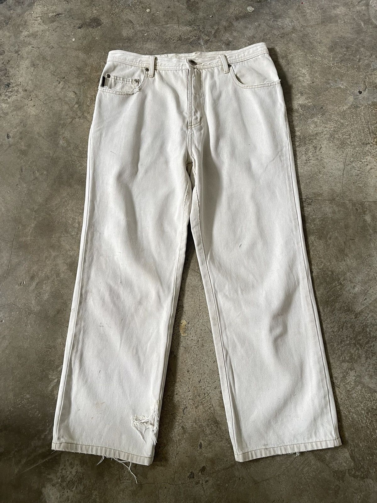 Oakley Vintage Oakley Skull Industrial Denim Distressed Baggy Pants Size US 34 / EU 50 - 6 Thumbnail