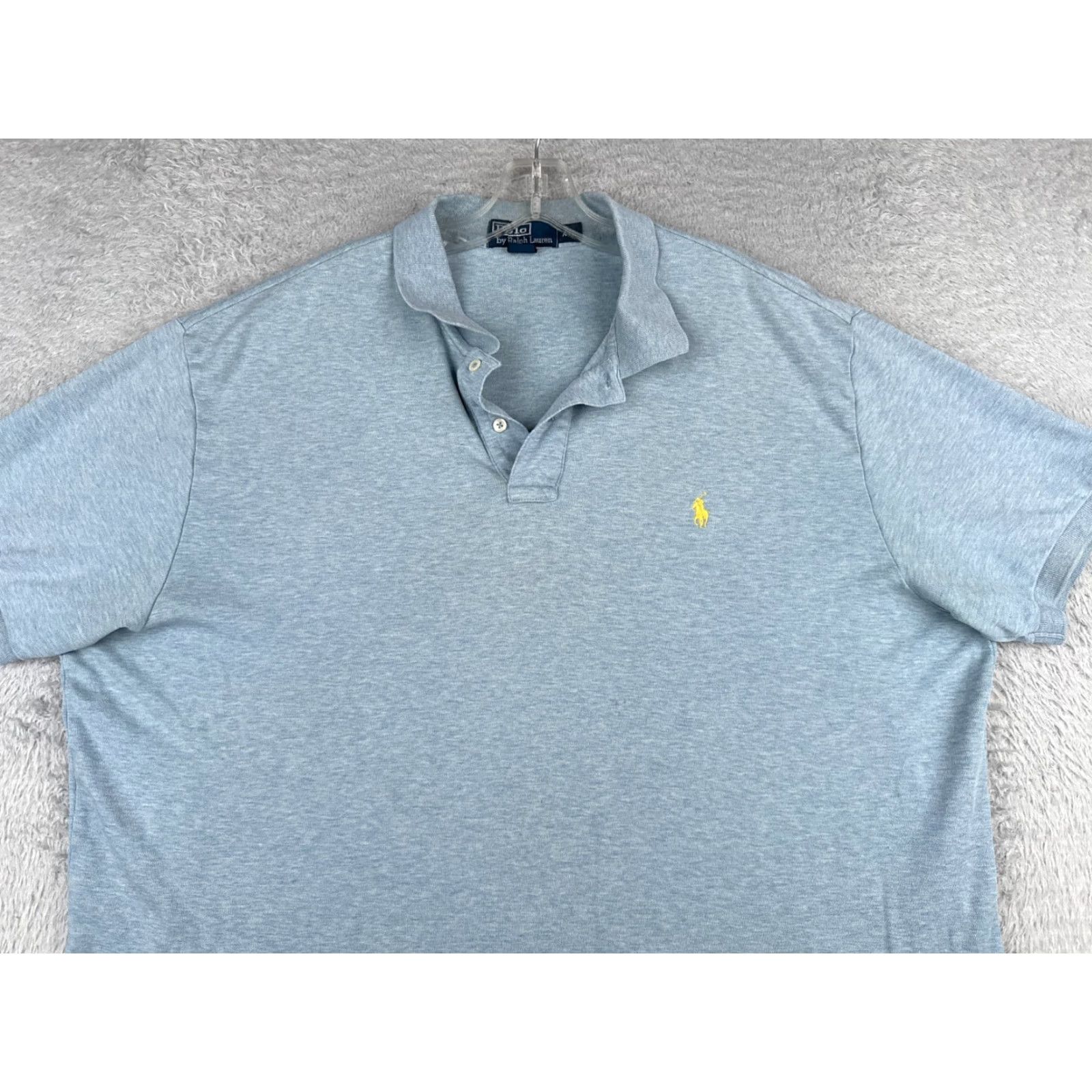 Ralph Lauren VINTAGE Ralph Lauren Polo Shirt 2XL Blue Short Sleeve Cotton 80s Golf Mens Size US XXL / EU 58 / 5 - 4 Thumbnail