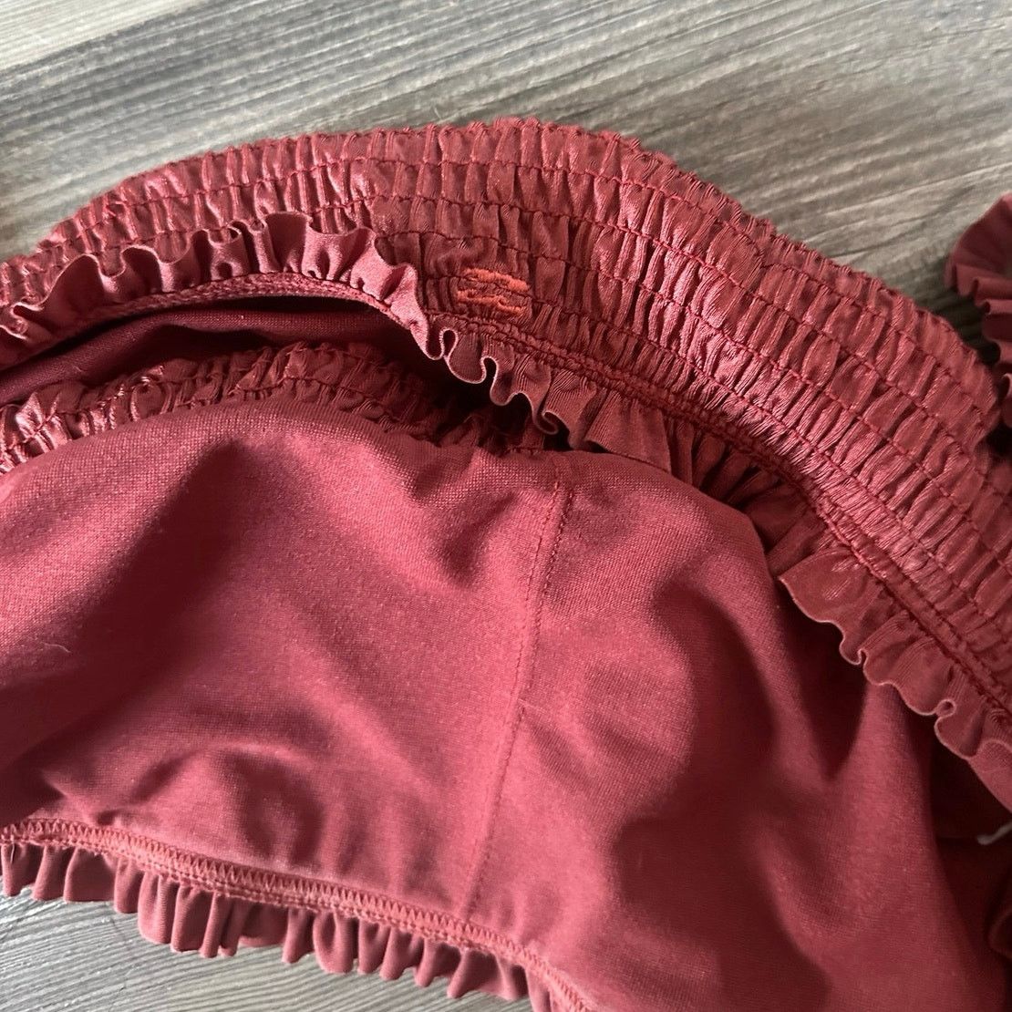 Other no brand red ripped cold shoulder tube top Size S / US 4 / IT 40 - 4 Thumbnail