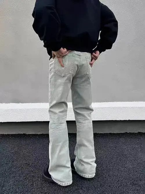 Jean Kinuka x Jinno Vintage Washed and Aged White Flared Jeans Size US 32 / EU 48 - 6 Thumbnail