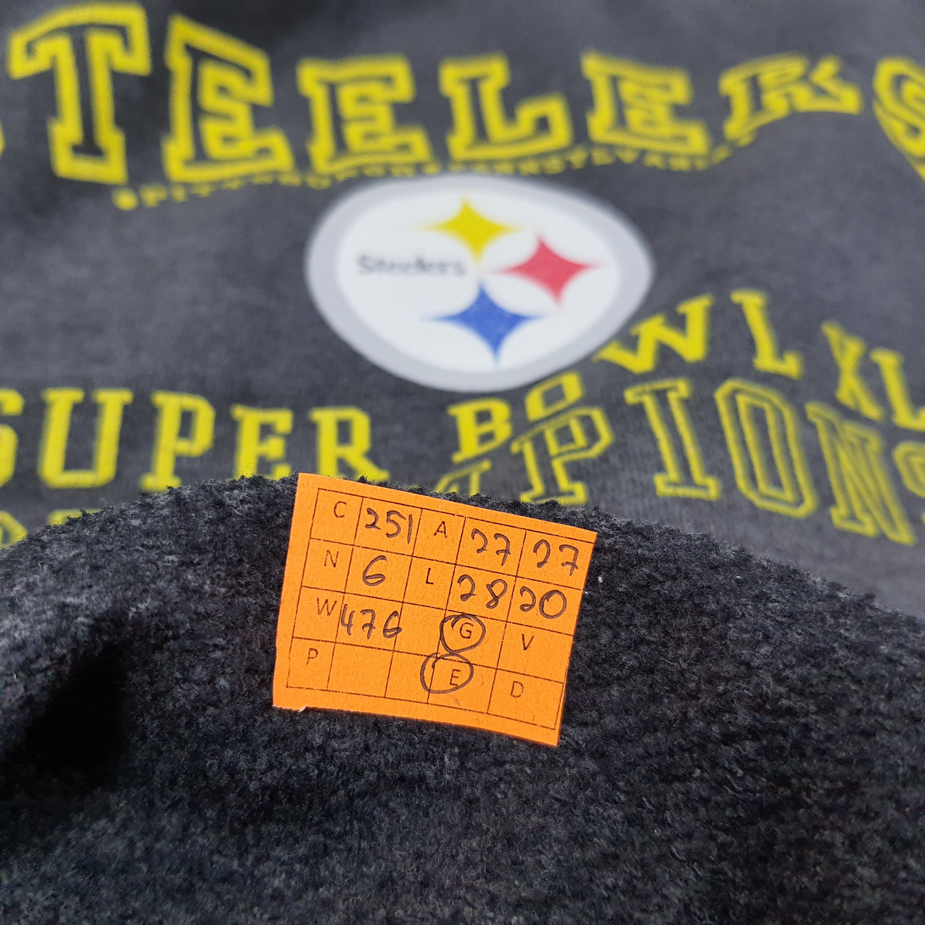 NFL Vintage Steelers Pittsburgh Super Bowl XL Sweatshirt C251N6 Size US XXL / EU 58 / 5 - 7 Thumbnail