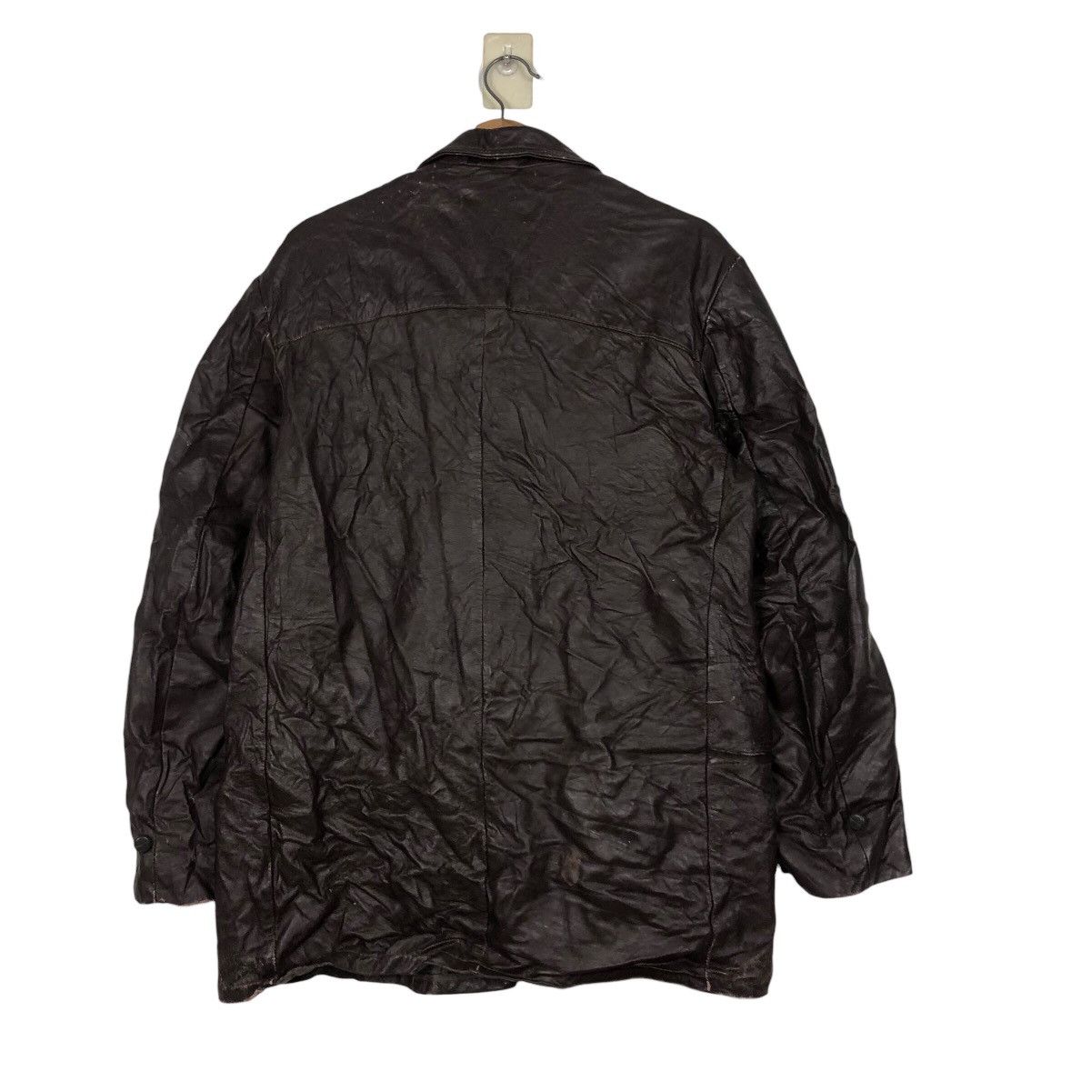 Japanese Brand 📌Vintage Bomber Leather Jacket Blanket Issey Miyake Size US M / EU 48-50 / 2 - 10 Thumbnail
