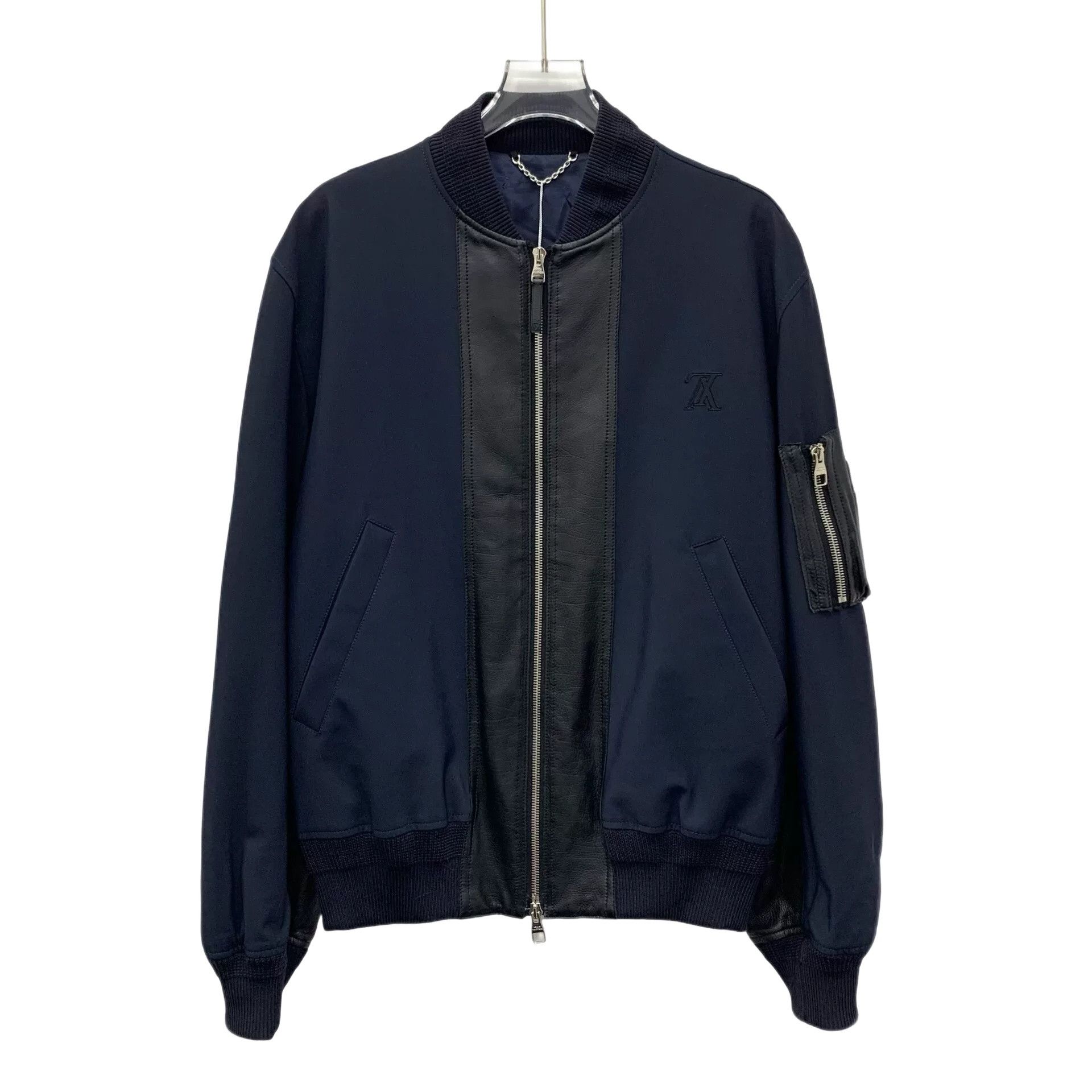 Louis Vuitton Louis Vuitton Leather Trim Bomber Jacket Size 46 Size US S / EU 44-46 / 1 - 1 Thumbnail