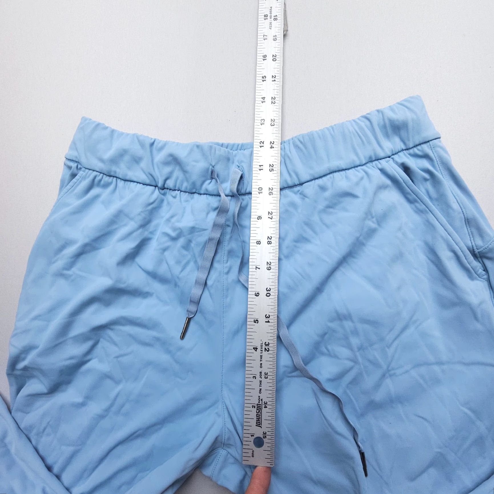 Vintage SAGE Jogger Pants Womens Medium Blue Light Stretch Activewear Travel Size 32" / US 10 / IT 46 - 6 Thumbnail