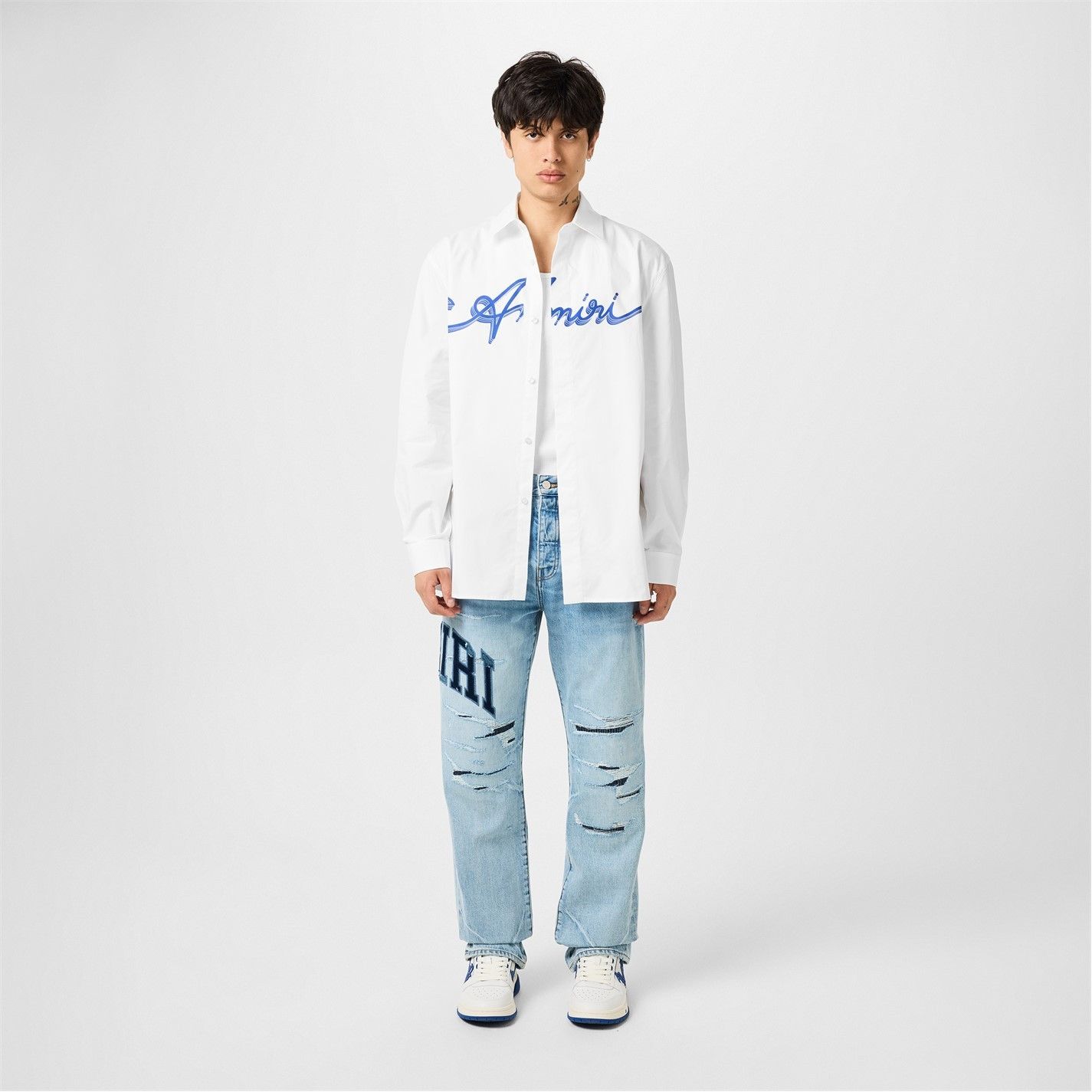 Amiri AMIRI Logo Wave Shirt Size US M / EU 48-50 / 2 - 5 Thumbnail