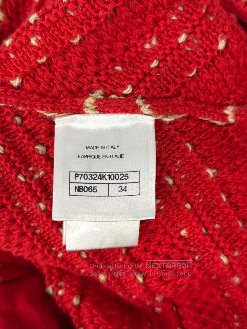 Chanel Chanel Red irregular knitted skirt Size 42" / US 20 - 6 Thumbnail
