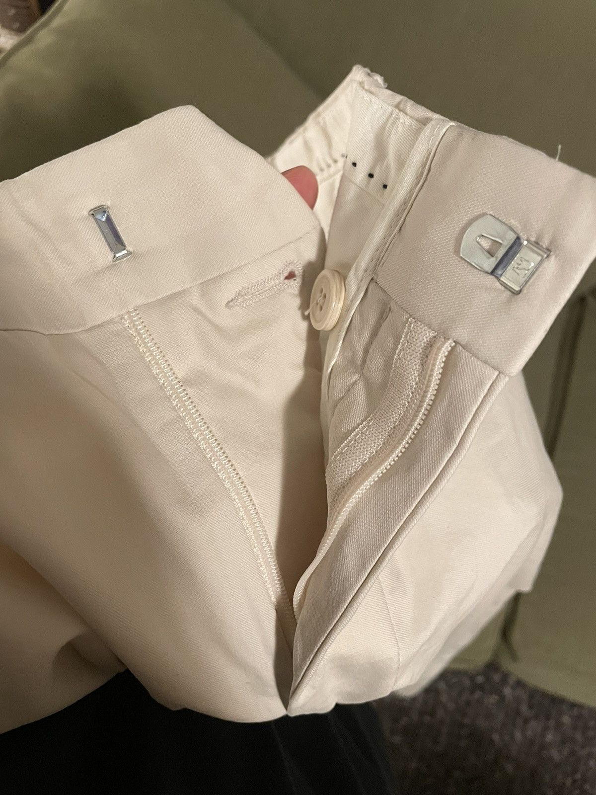 Dries Van Noten Sand / creme / offwhite pants Size US 30 / EU 46 - 8 Thumbnail