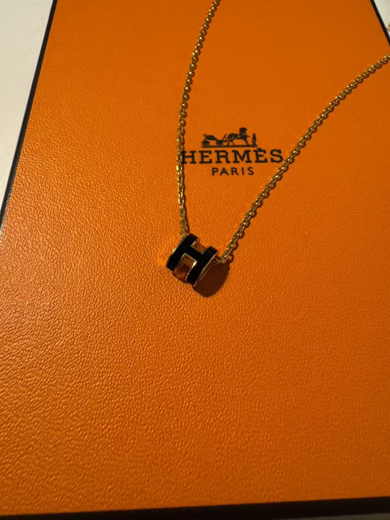 Hermes Hermès Pop H Mini Pendant Nior Yellow Gold Plated Size ONE SIZE - 2 Thumbnail