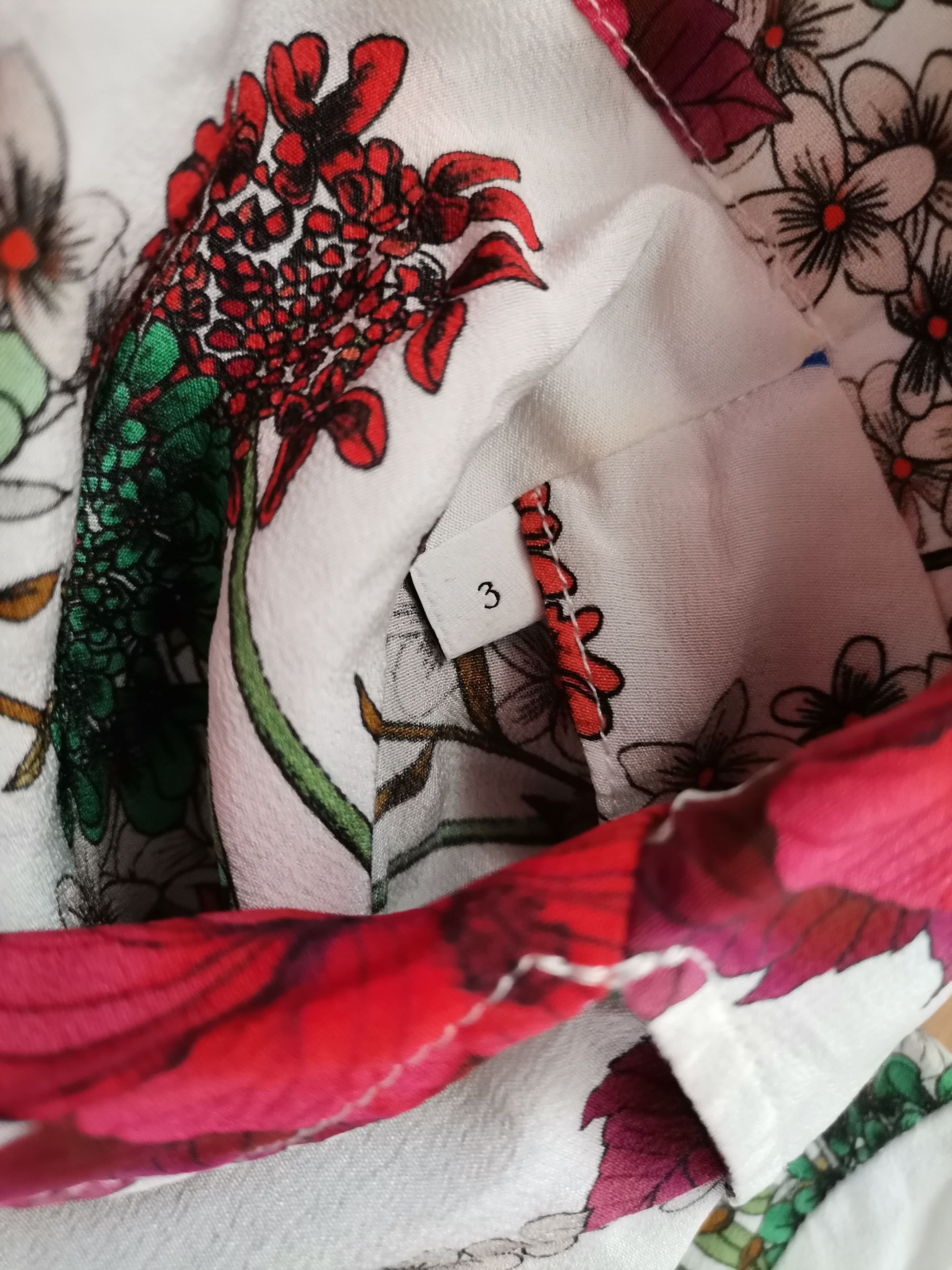 Sandro Sandro Women's Floral Shirt Size L / US 10 / IT 46 - 4 Thumbnail