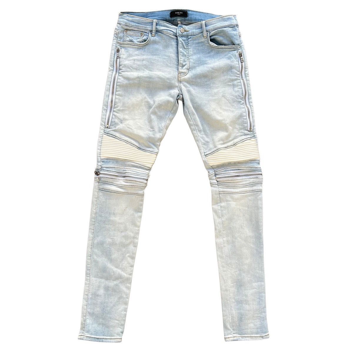 Amiri Amiri MX2 Zipper Distressed Jeans Size 32 Size US 32 / EU 48 - 1 Thumbnail