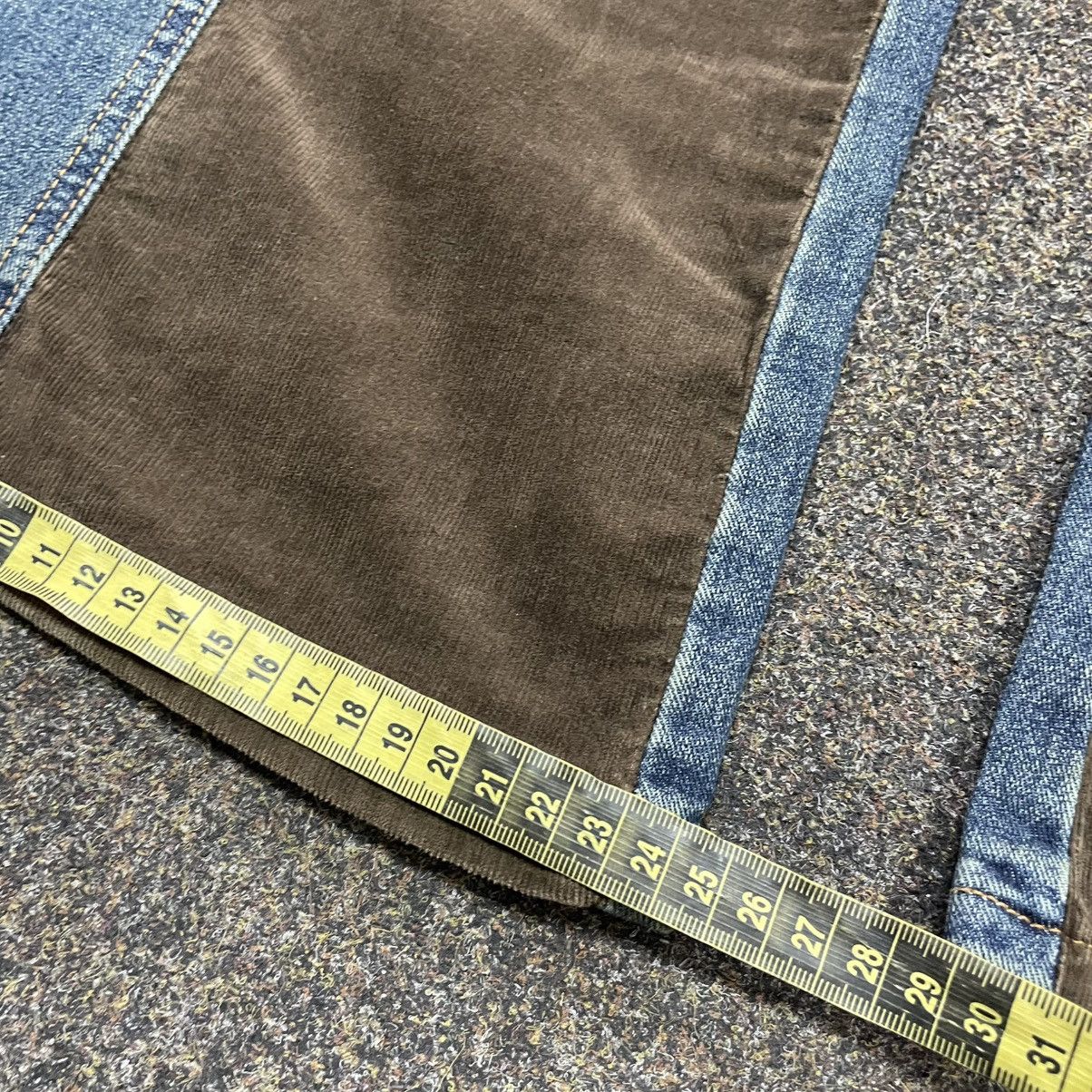 Vintage Y2K Baggy Wide Leg Distressed Patchwork Pants Streetwear Size 30" / US 8 / IT 44 - 8 Thumbnail
