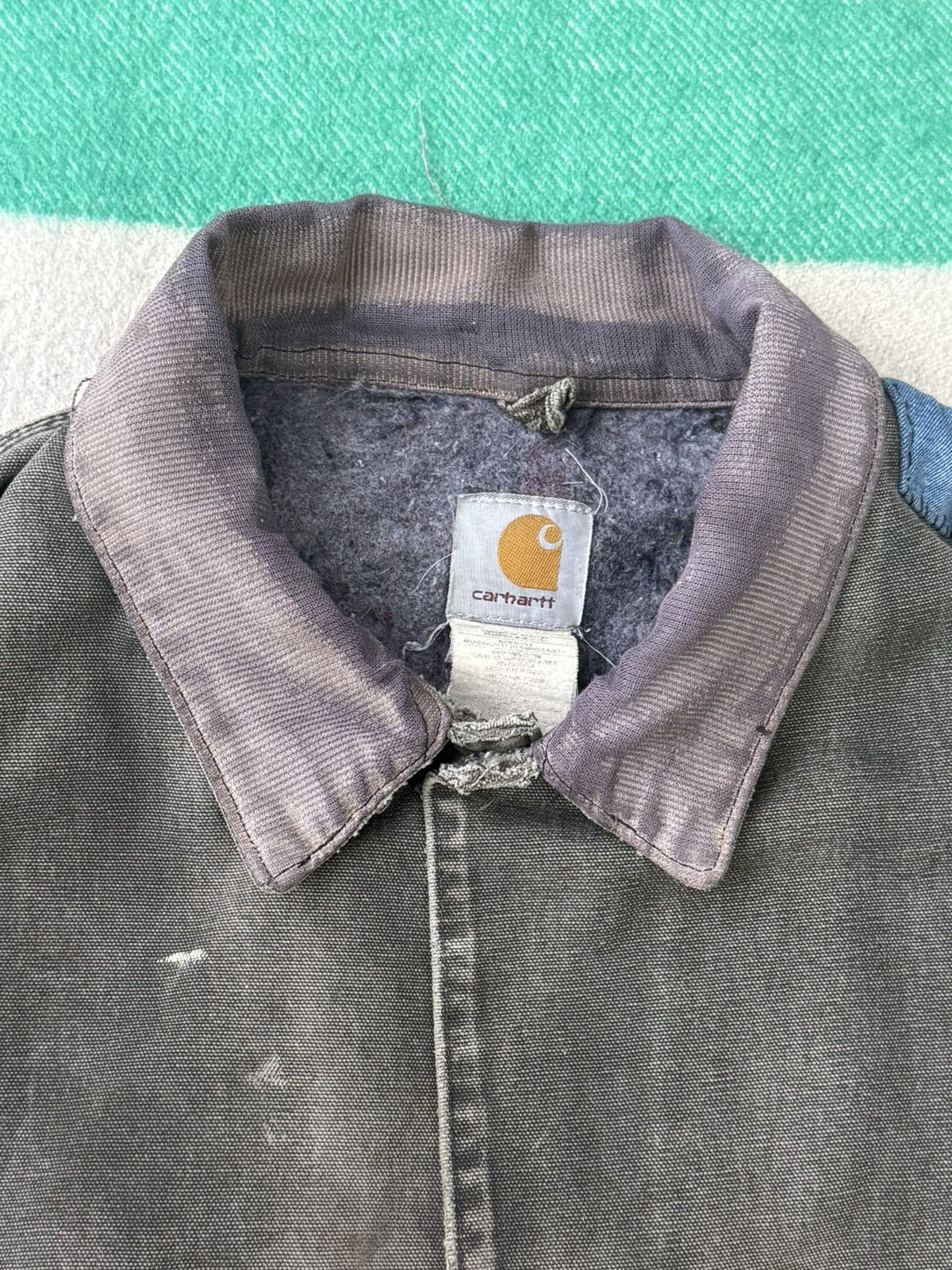 Carhartt Carhartt Chore Coat Boro Patchwork Distressed Thrashed Size US XXL / EU 58 / 5 - 16 Thumbnail