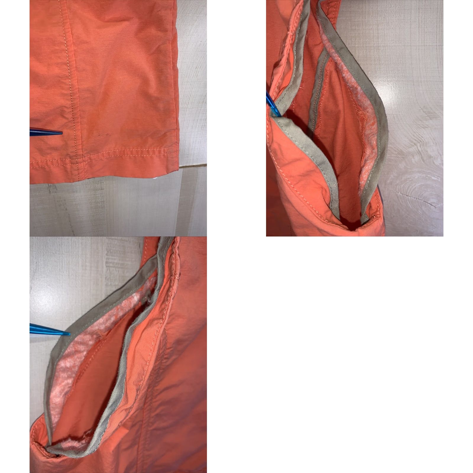Cotton On VINTAGE? No. Caribbean Joe Vest Womens Orange Hooded Cotton/Nylon XL-6577 Size XL / US 12-14 / IT 48-50 - 8 Thumbnail
