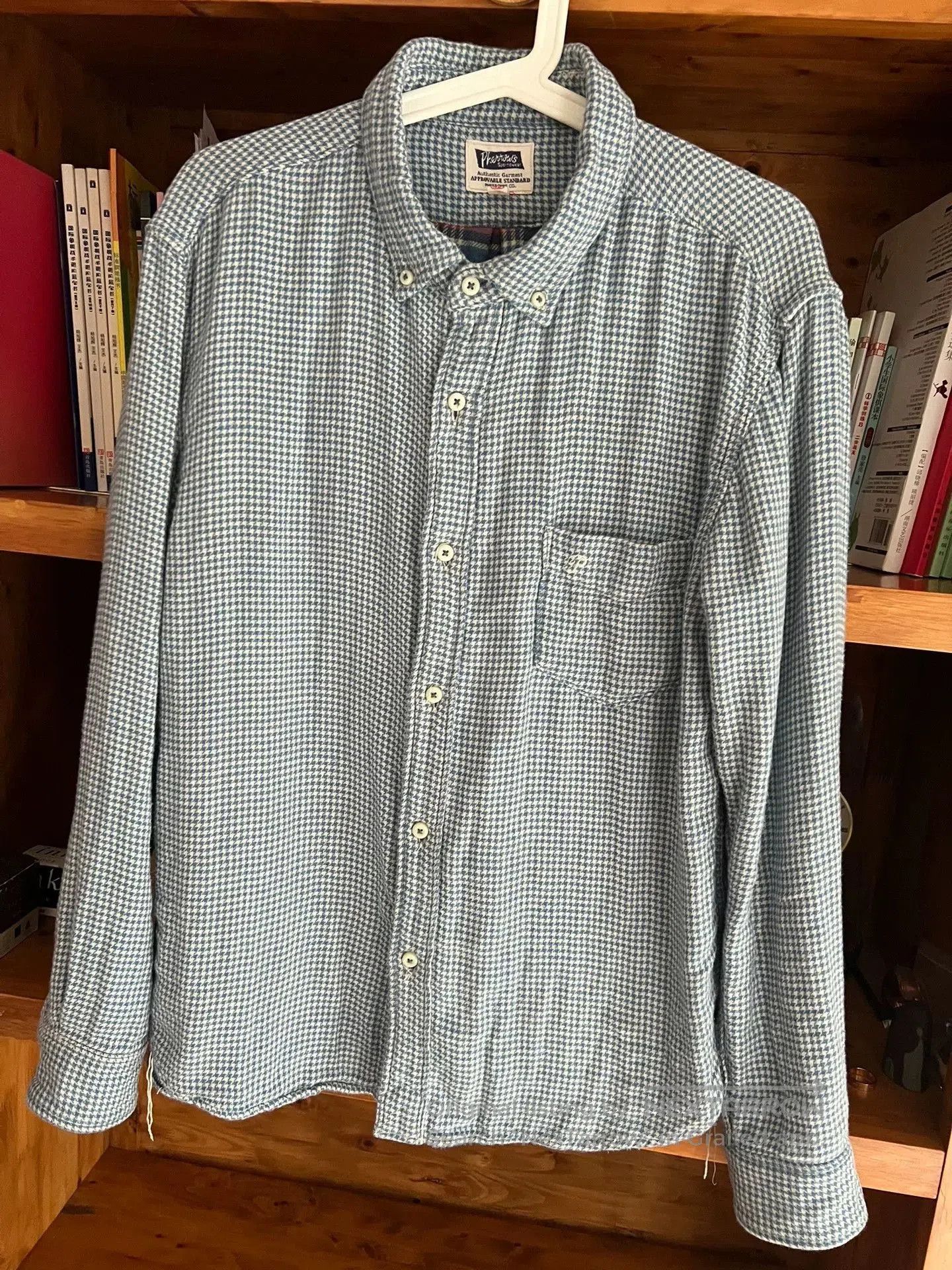 Pherrow's Pherrow's Indigo Houndstooth Shirt. Size US L / EU 52-54 / 3 - 3 Thumbnail